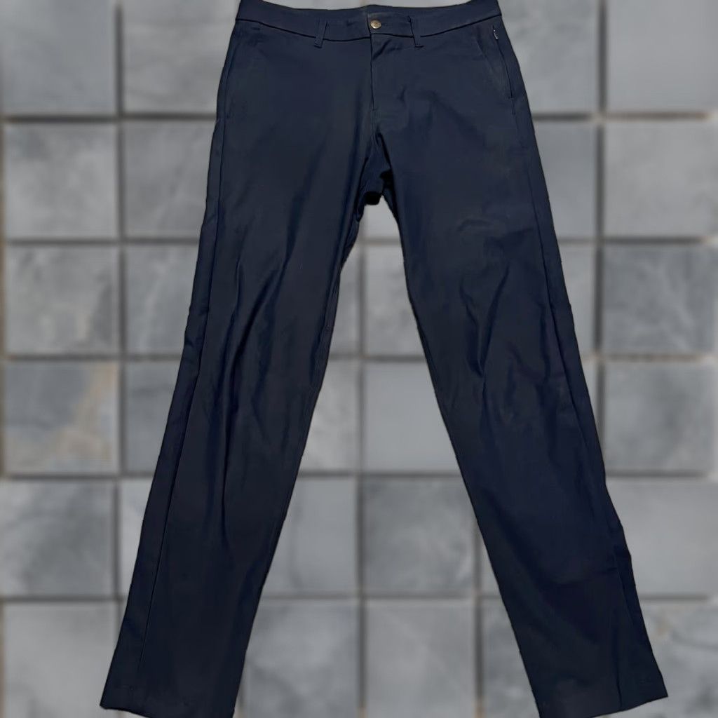 Lululemon Lululemon Commission Pant Mens 31 Slim Warpstreme Chino Blue M5439S Regular 31x31.5 Mens Blue Chino Slim Warpstreme Size US 31 - 1 Thumbnail