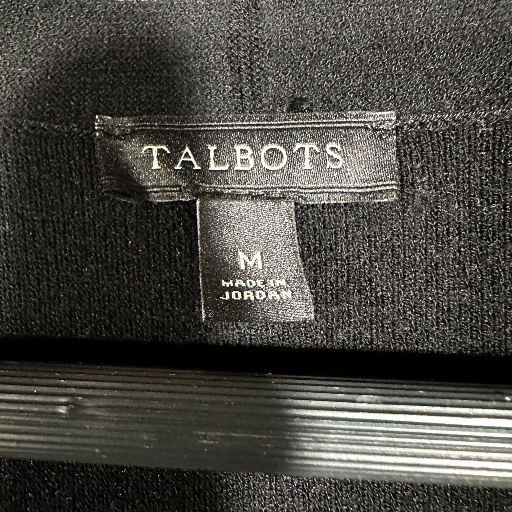 Talbots VINTAGE Talbots Cardigan Sweater Womens Medium White Bric A Brac Trim Open Front Pockets Size M / US 6-8 / IT 42-44 - 5 Thumbnail