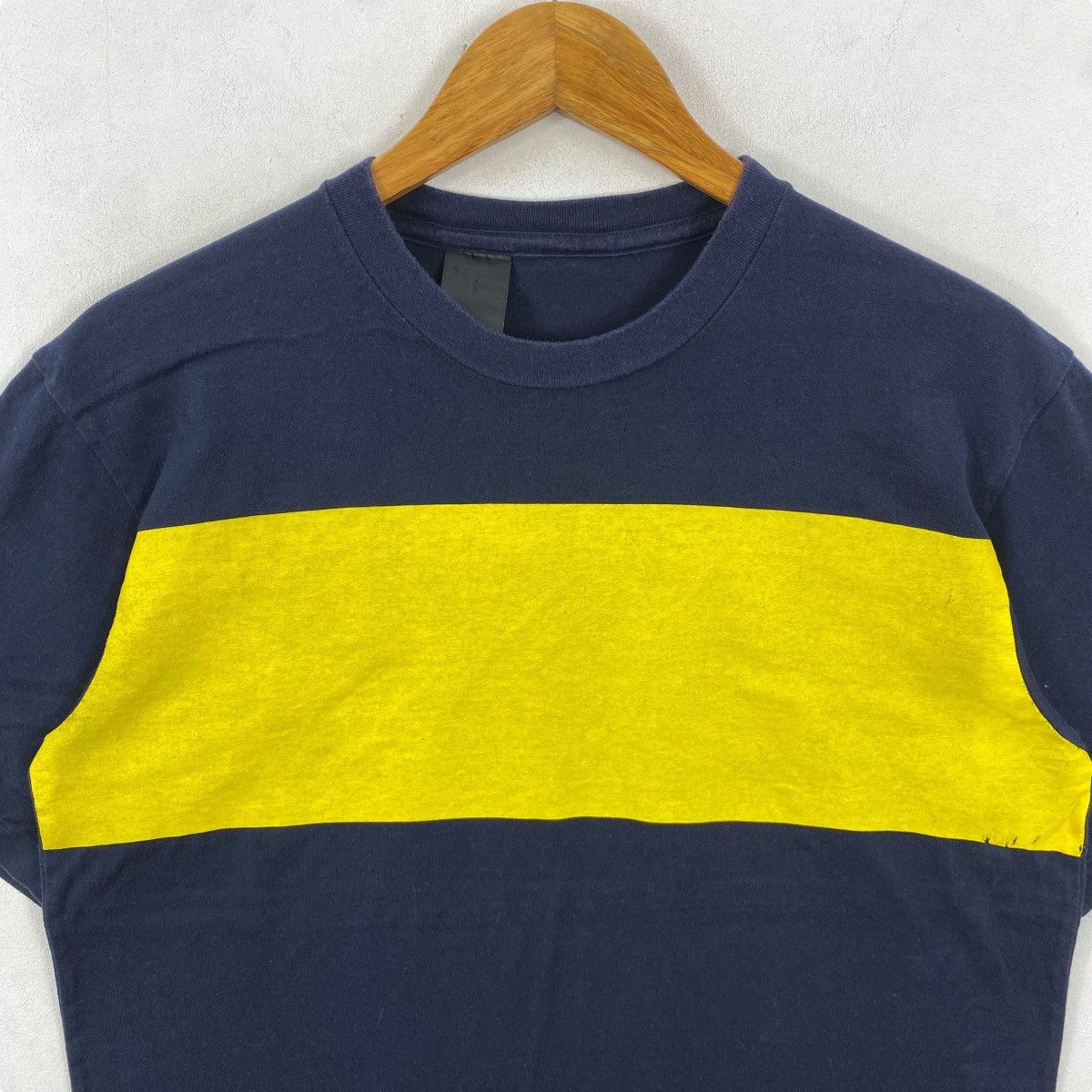 N.Hoolywood N. HOOLYWOOD By Mister Hollywood Indigo Yellow Tee Shirt Size US M / EU 48-50 / 2 - 2 Thumbnail