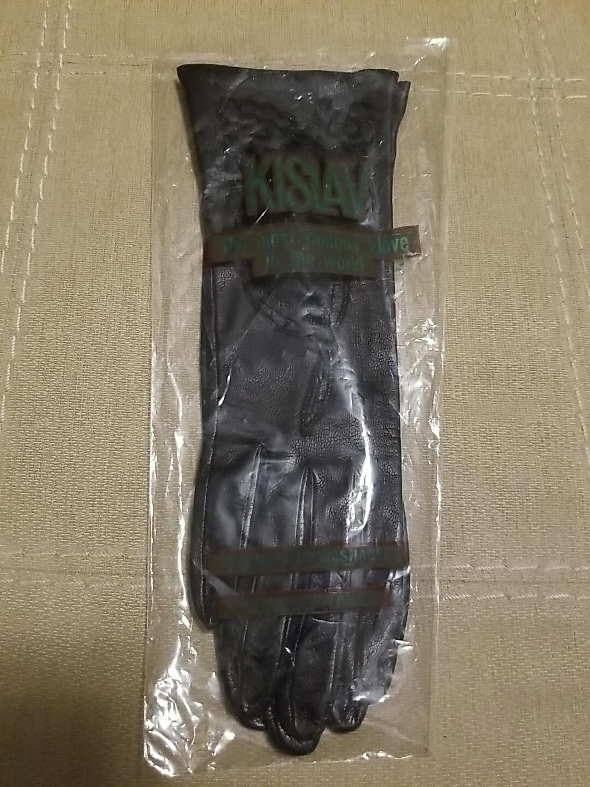 Other Vintage Kislav Leather Gloves Size 6 Black Made In France Size ONE SIZE - 6 Thumbnail