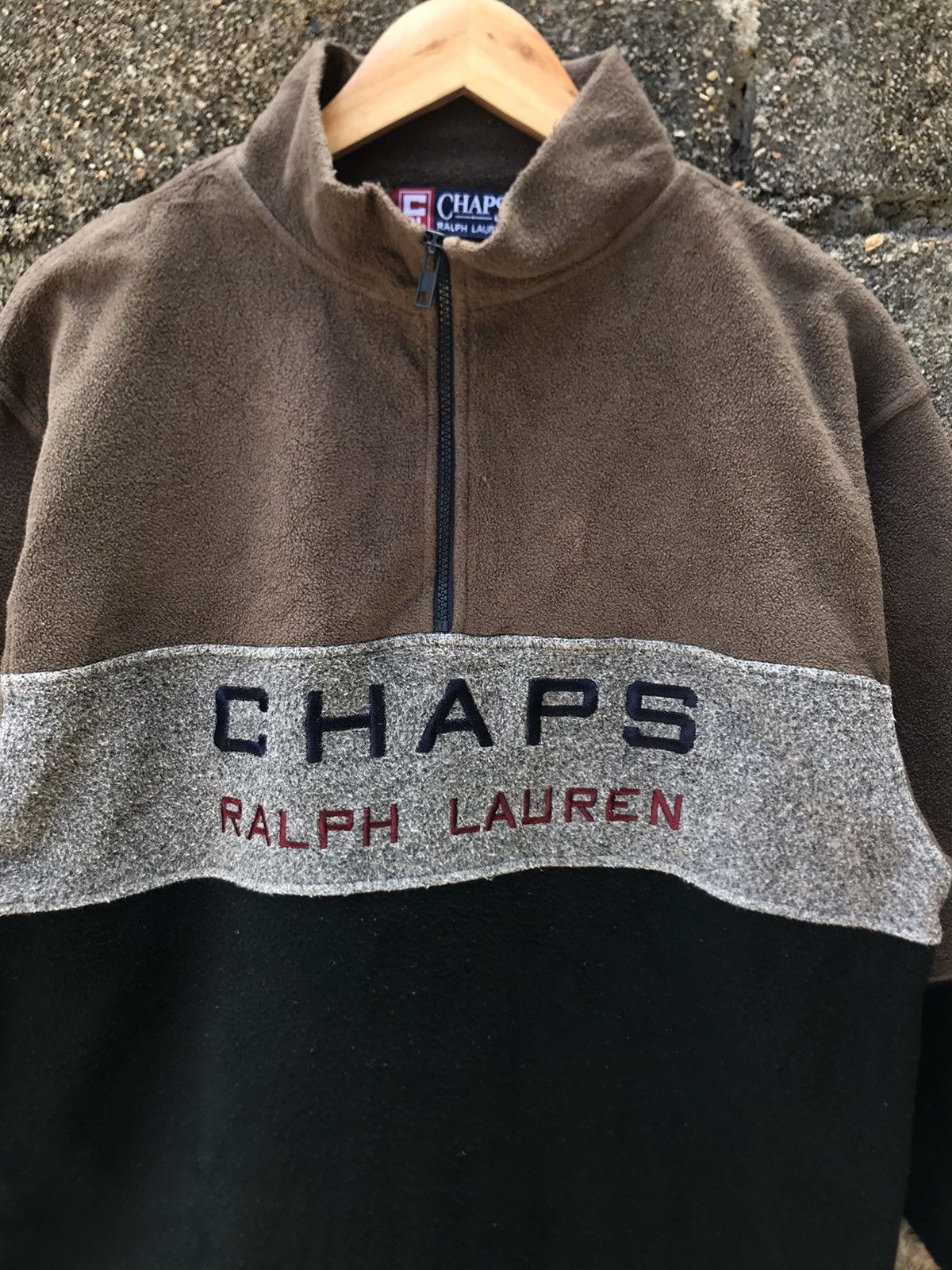 Chaps Ralph Lauren 🔥Vintage Chaps Ralph Lauren Fleece Pullover Sweatshirt Size US M / EU 48-50 / 2 - 2 Thumbnail
