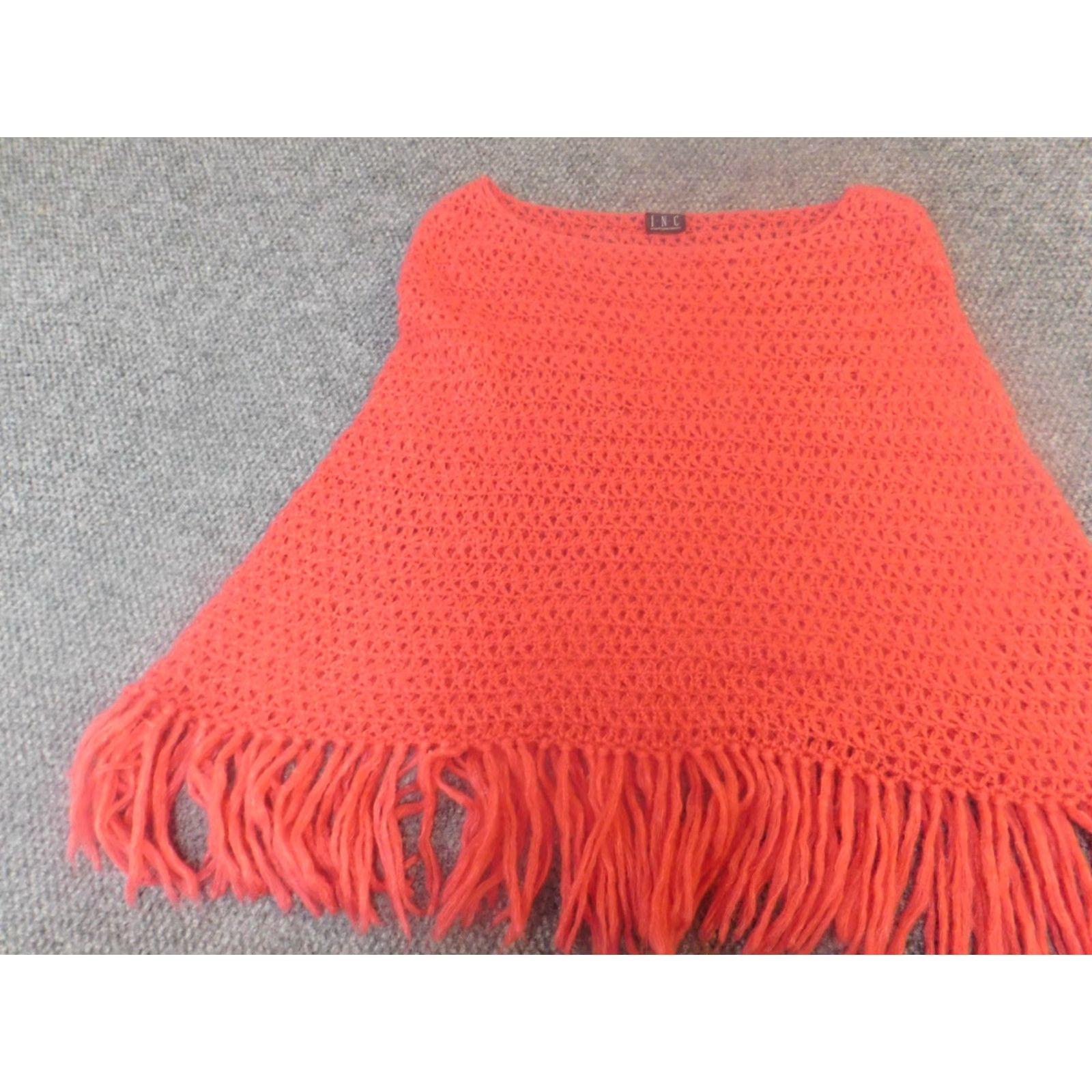 Vintage INC International Concepts Womens Skirt Knee Length A-Line Knit Red 32 Regular Wool Cotton Polyester Ruffle Zip Size 24" / US 00 / IT 34 - 4 Thumbnail