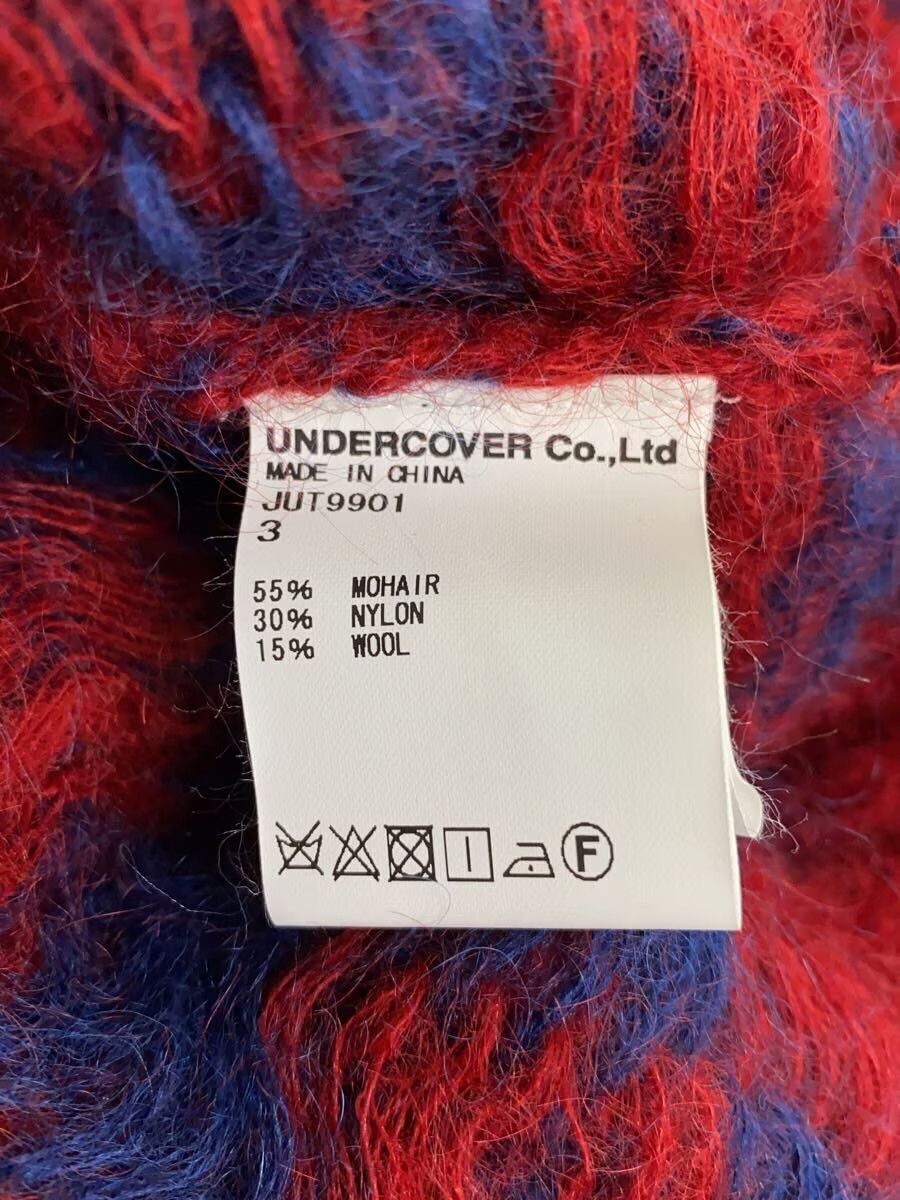 Undercover Checkered Mohair Knit Sweater Size US L / EU 52-54 / 3 - 5 Thumbnail