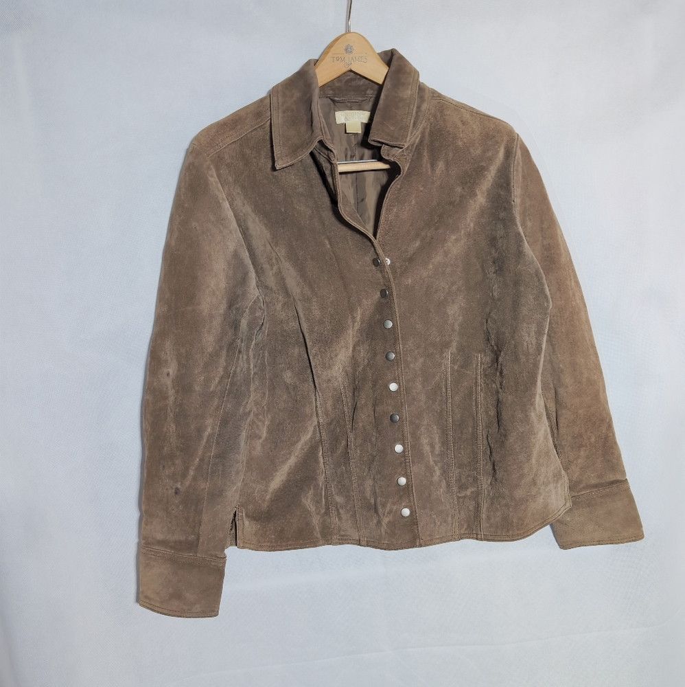 Designer Women's Pigskin Leather Jacket - Brown sz XL Christopher an Size XL / US 12-14 / IT 48-50 - 2 Thumbnail