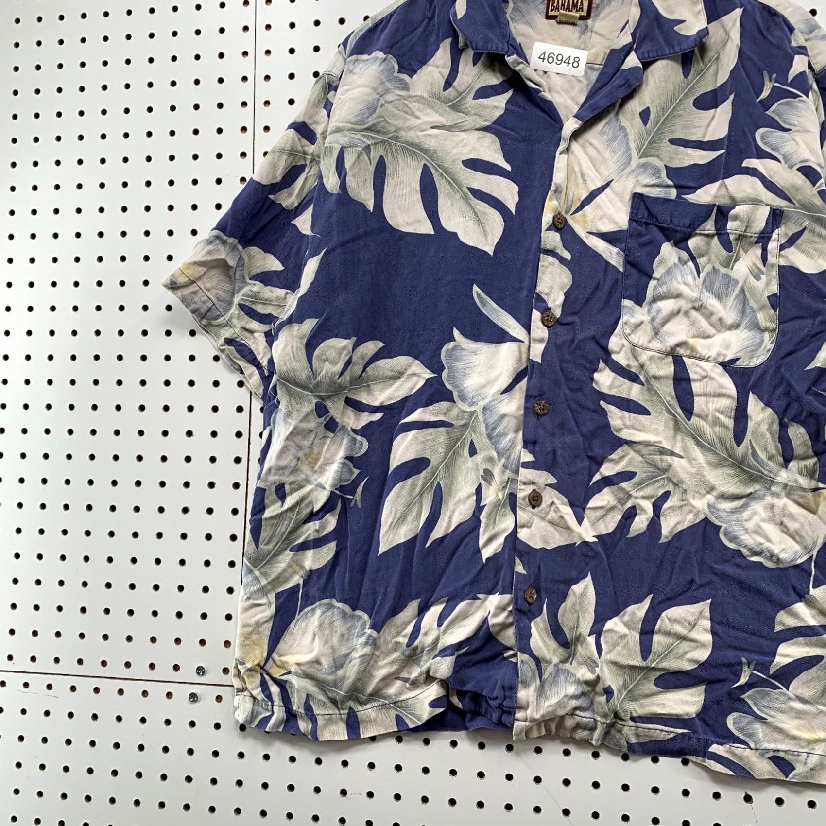 Tommy Bahama VINTAGE Tommy Bahama Button-Up Shirt Mens L Blue Floral Silk Aloha 100% Autumn? Size US L / EU 52-54 / 3 - 5 Thumbnail