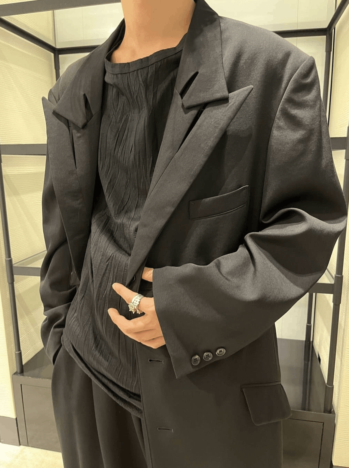 Yohji Yamamoto Yohji Yamamoto Pour Homme Gabardine DETACHABLE COLLAR JACKET Size US S / EU 44-46 / 1 - 7 Thumbnail