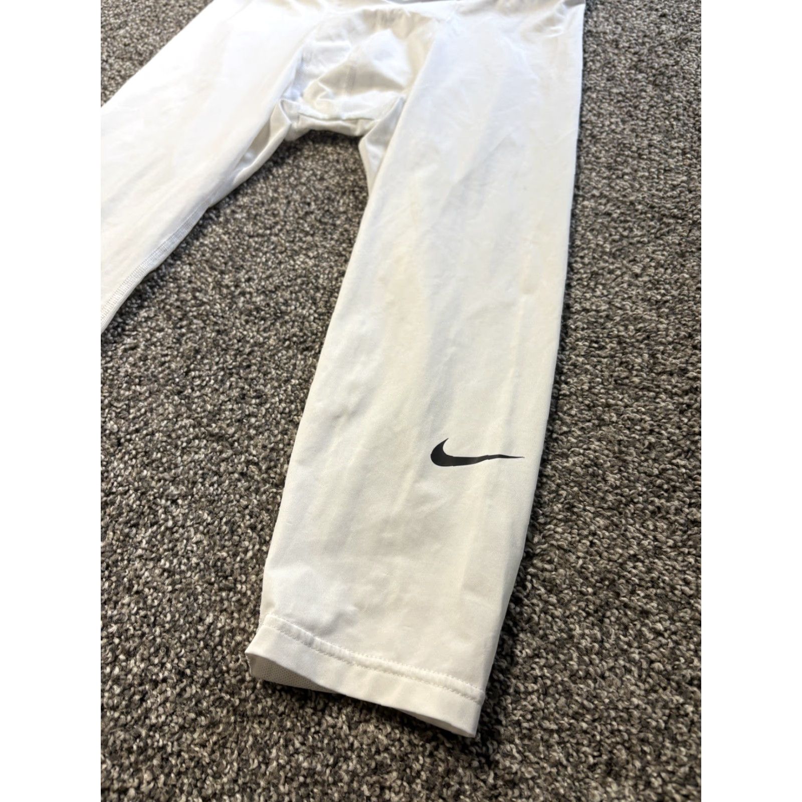 Nike Nike Pro Combat Compression Pants Mens Large White Capri Size US 33 - 3 Thumbnail
