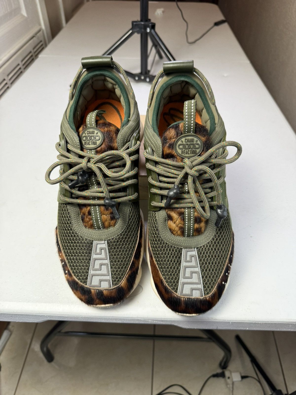 Versace Versace Chain Reaction Animal Sneakers sz 43 Size US 10 / EU 43 - 3 Thumbnail