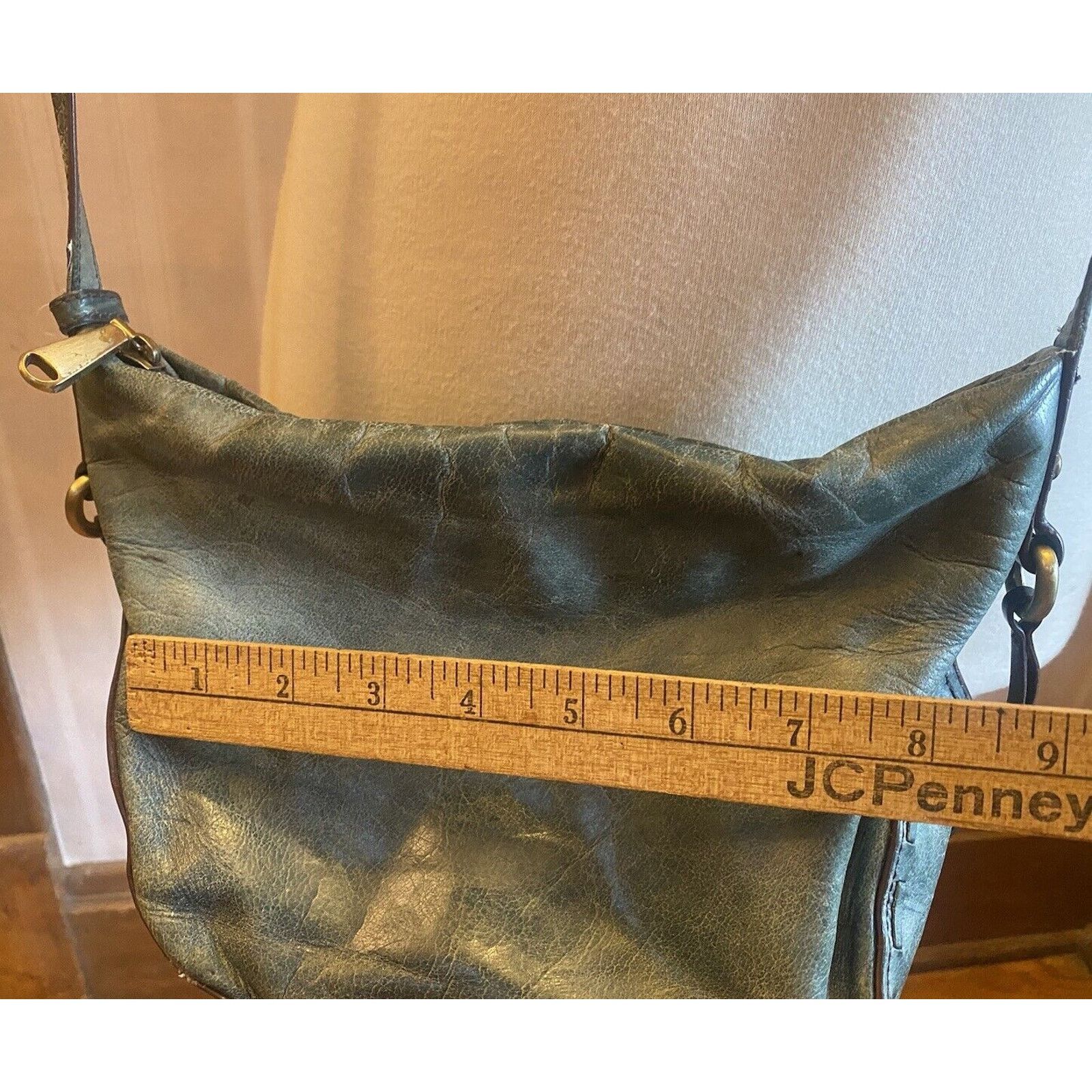 Hobo Hobo Leather Shoulder Purse Women’s Blue Adjustable Size ONE SIZE - 8 Thumbnail
