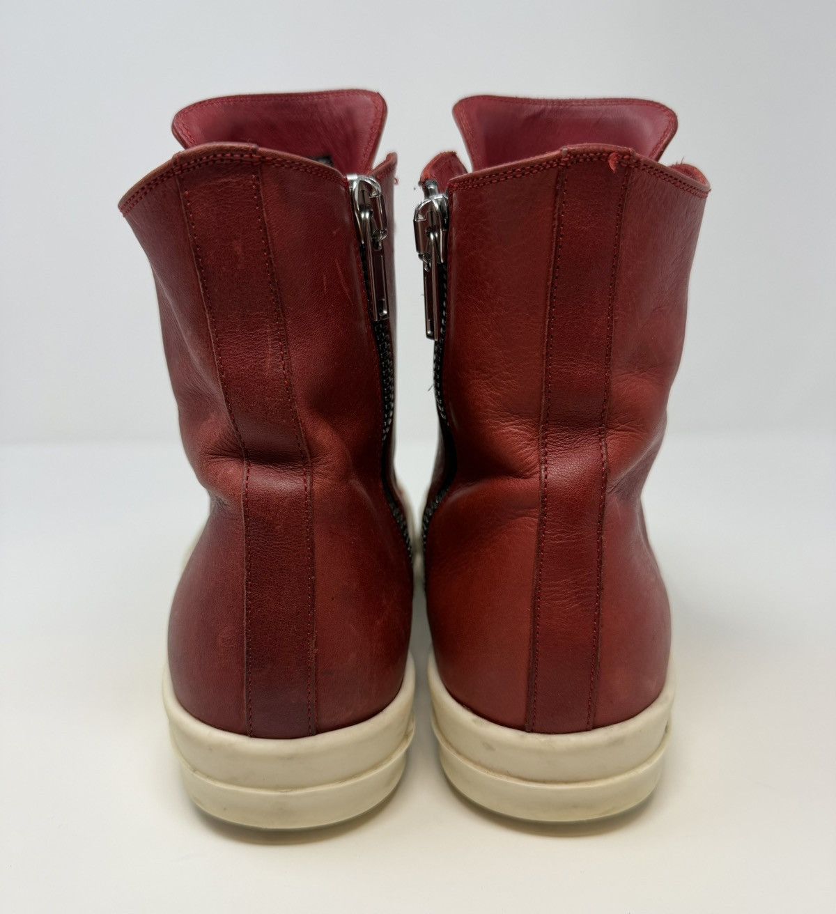 Rick Owens Rick Owens Ramones High Cardinal Red Size US 8 / EU 41 - 5 Thumbnail