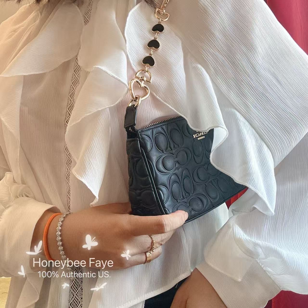 Coach Nolita 19 In Signature Leather CZ456 plus extended chain Size ONE SIZE - 4 Thumbnail