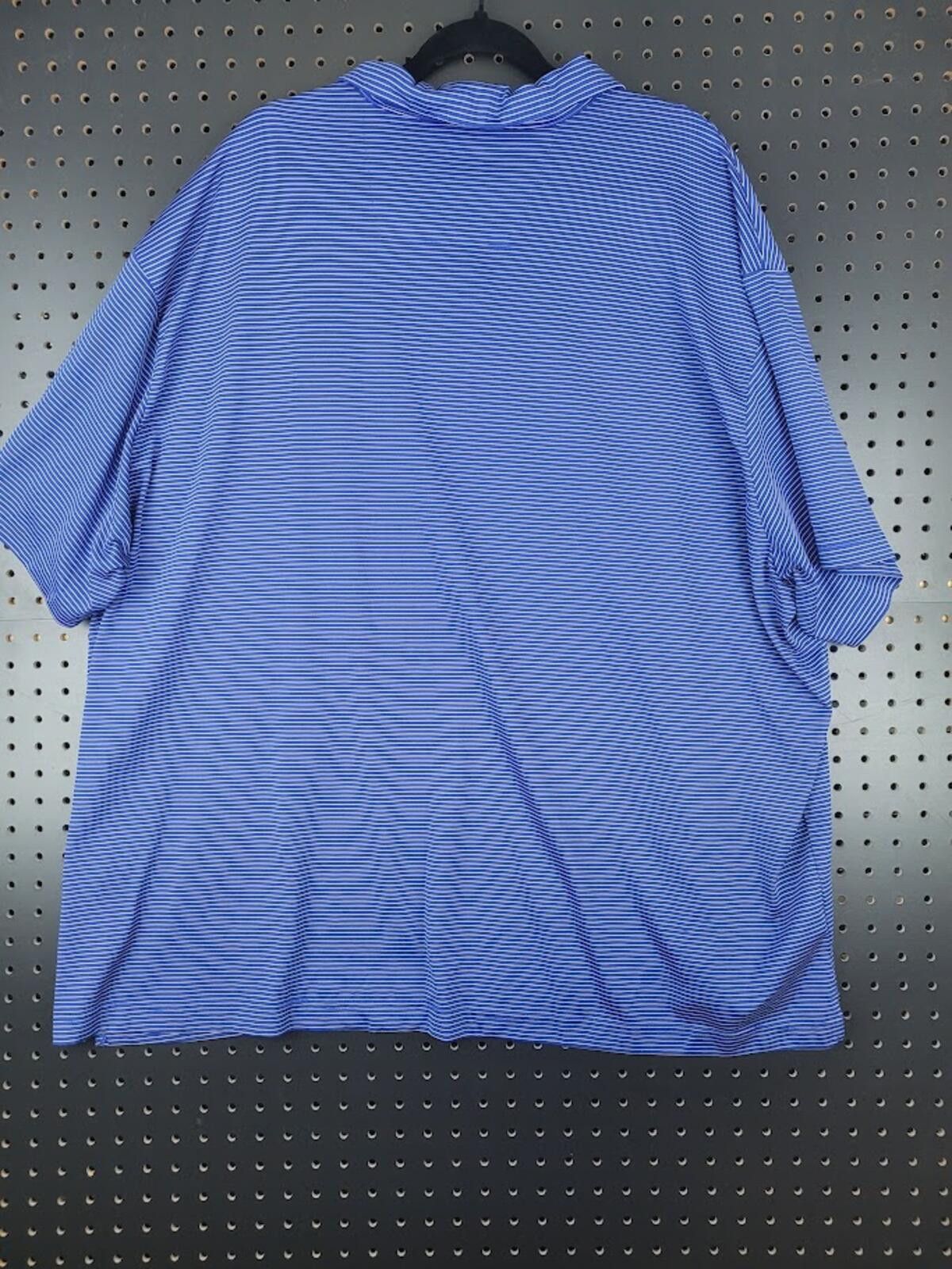 Other AmeriTex Men's Blue Striped Polo Shirt XXXL - Comfy & Casual Size US XXL / EU 58 / 5 - 3 Thumbnail
