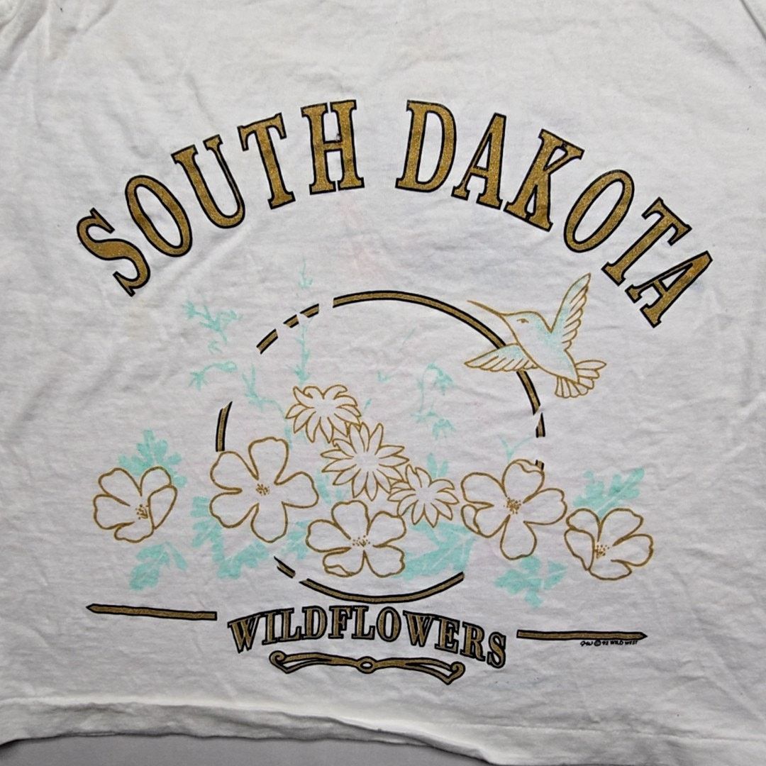Signal Sport Vintage Mono Lake South Dakota Tank Top Test Print White L Size L / US 10 / IT 46 - 7 Thumbnail
