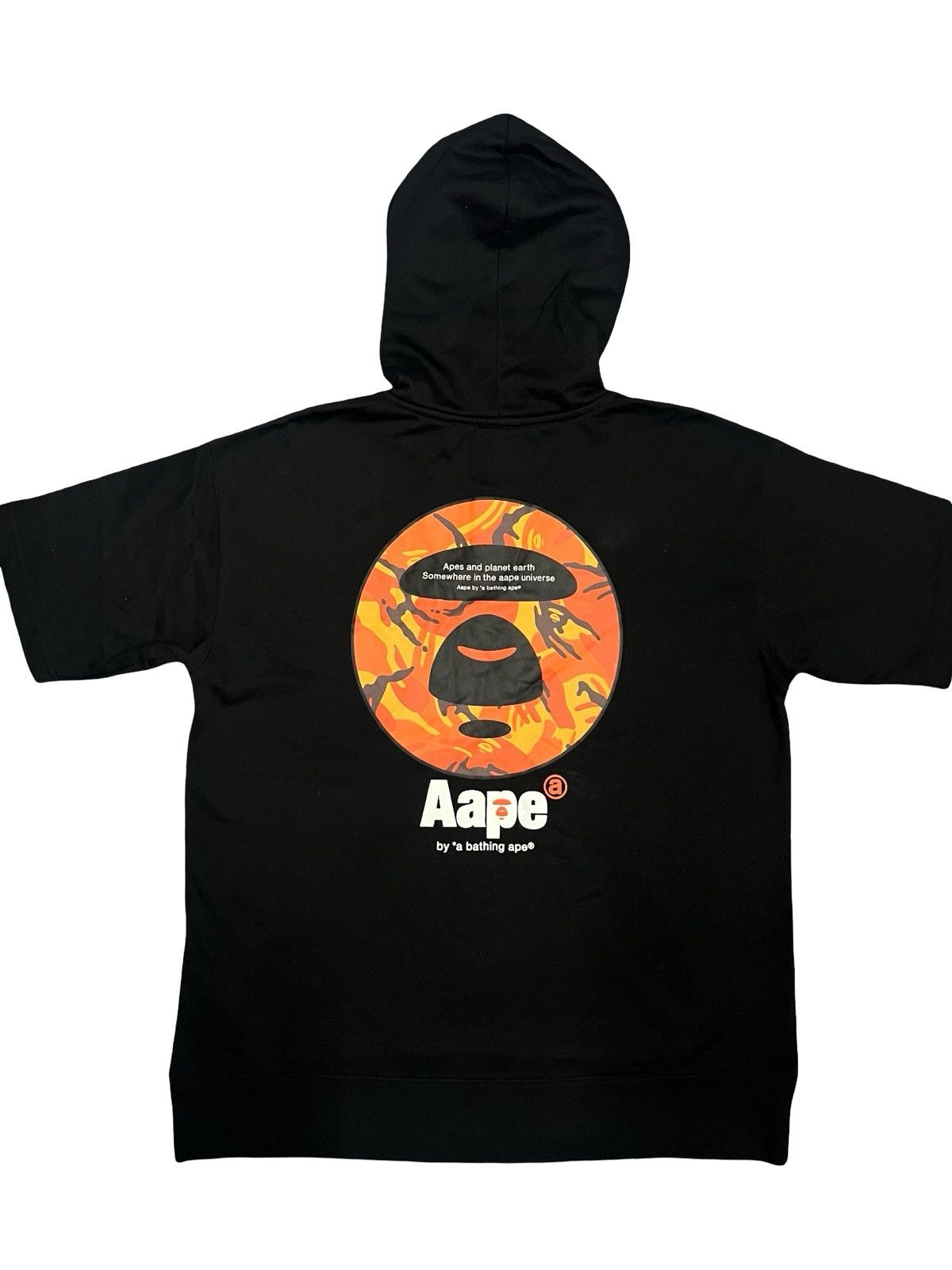 Aape AAPE BY A BATHING APE HALF ZIP S/S HOODIE Size US L / EU 52-54 / 3 - 2 Thumbnail