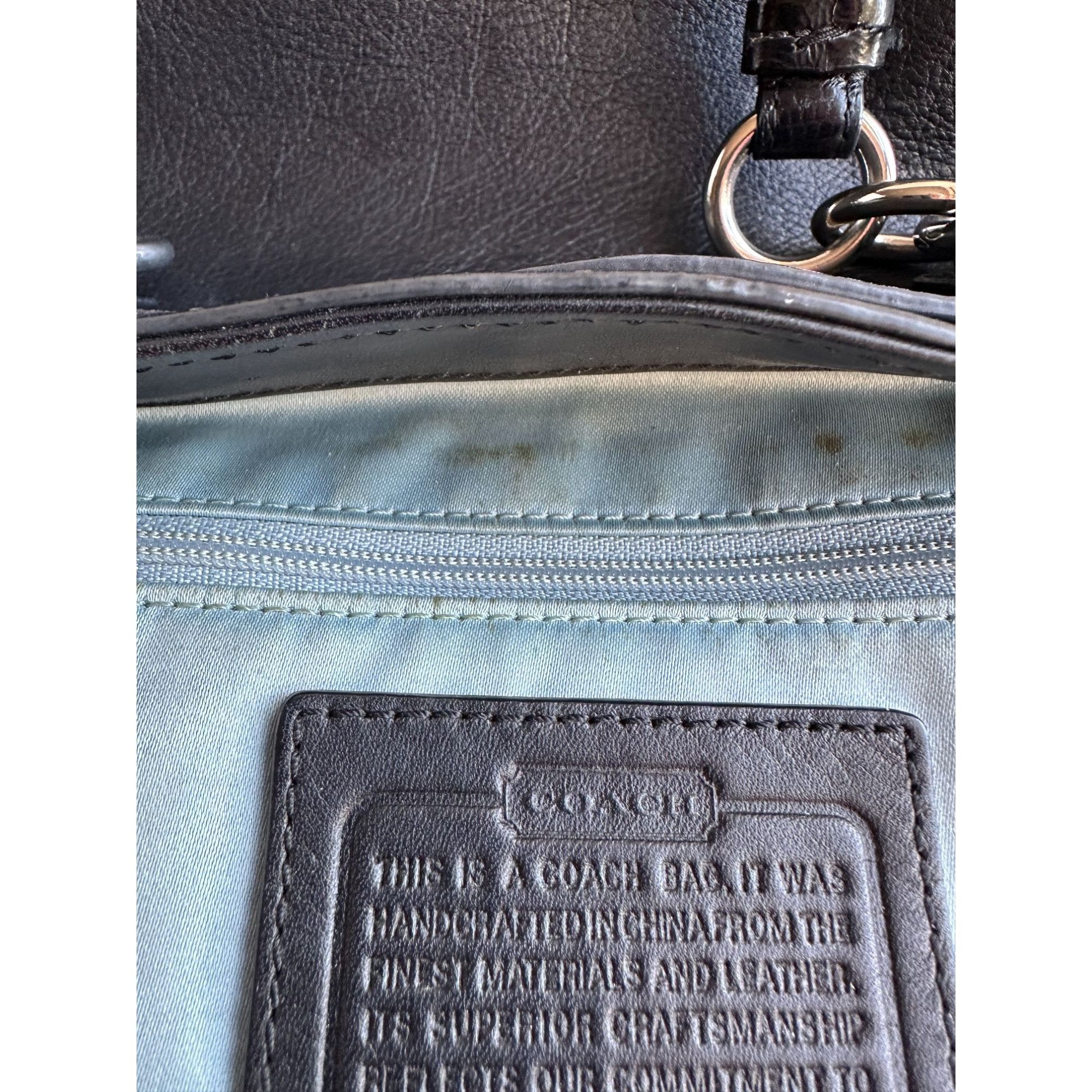 Coach COACH Colette Black Leather Carry All Shoulder Bag J1020-164 Size ONE SIZE - 17 Thumbnail