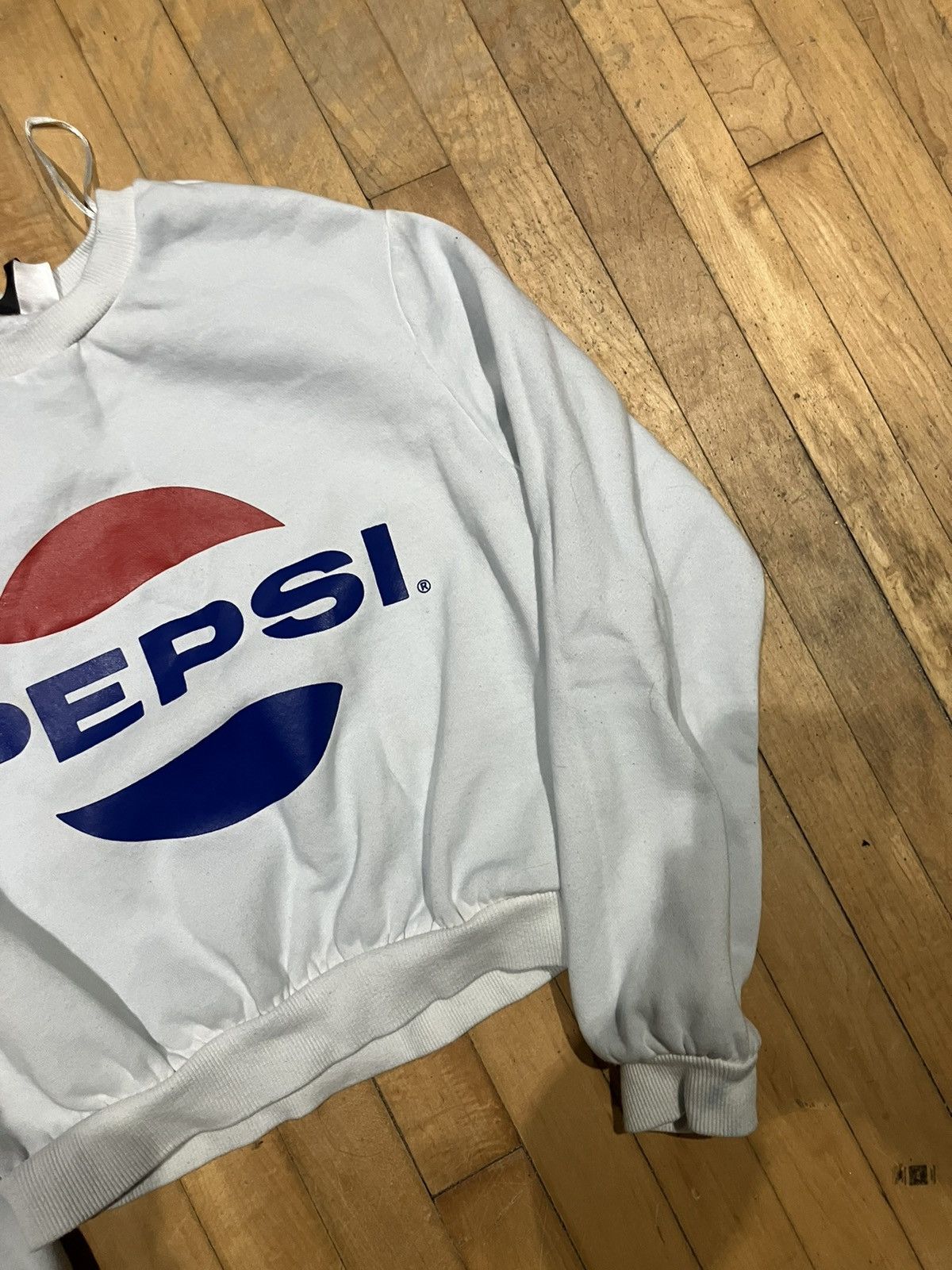 Divided Pepsi Cola Crop Top Sweatshirt Size XS / US 0-2 / IT 36-38 - 3 Thumbnail