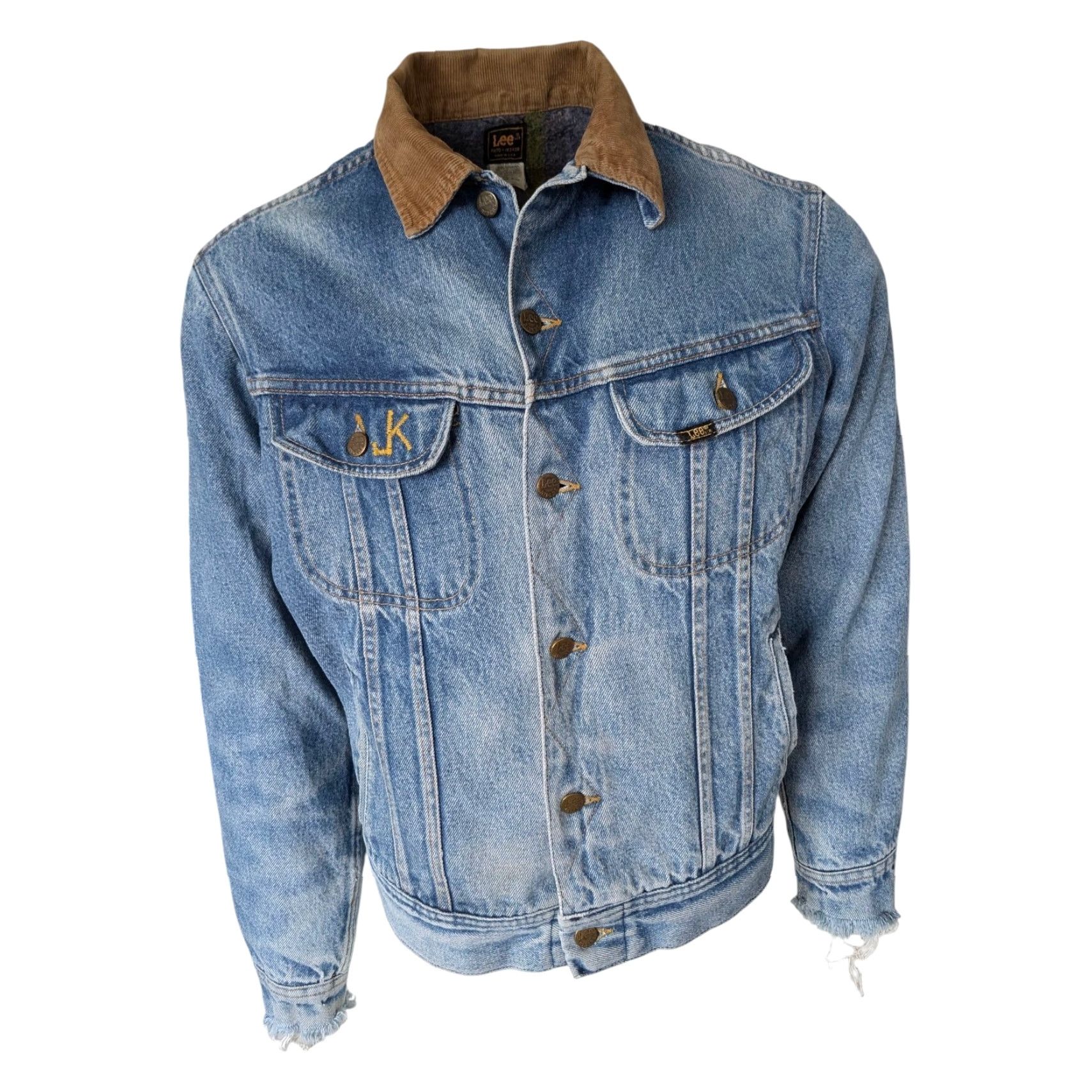 Lee Lee Vintage Denim Jacket – Lined Cotton Blue – Late 1980s – Early 1990s – USA Lee – Size 43R – Men Jacket Size US XS / EU 42 / 0 - 2 Thumbnail