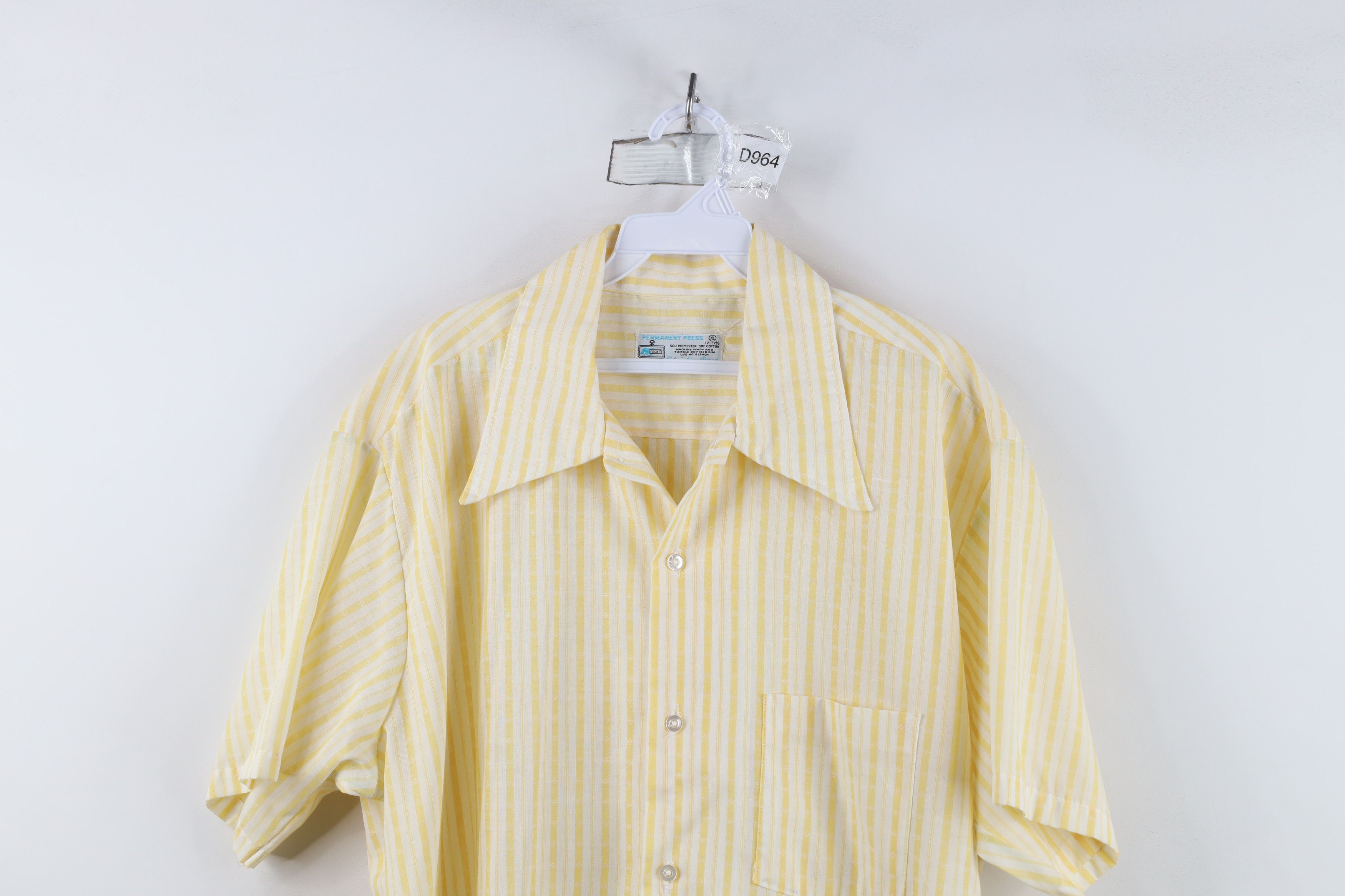 Vintage Vintage 70s Streetwear Striped Short Sleeve Button Shirt Size US XL / EU 56 / 4 - 2 Thumbnail