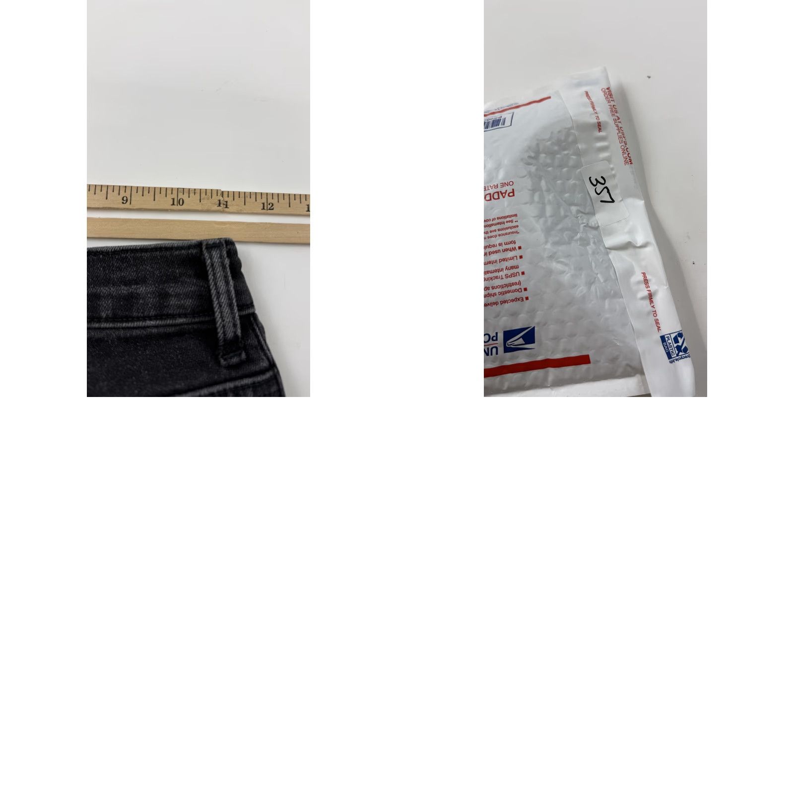Everlane Everlane Jeans Womens 24 Black Mid Rise Straight Leg Raw Hem Stretch Cropped Denim Pant Women Structure Size 42" / US 20 - 8 Thumbnail