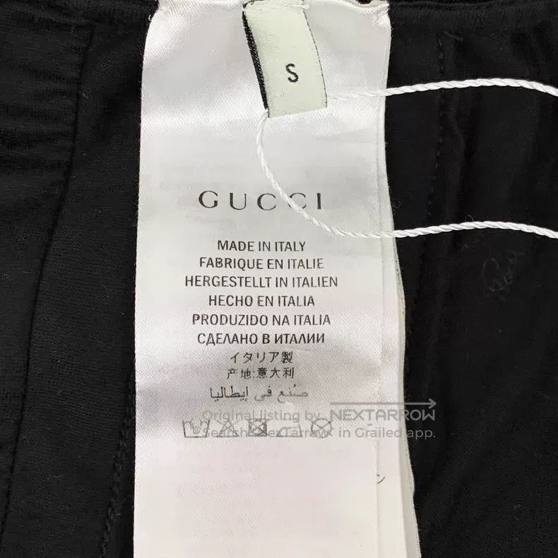 Gucci Gucci Size S Black side striped letter drawstring casual tr Size 25" / US 0 / IT 36 - 7 Thumbnail