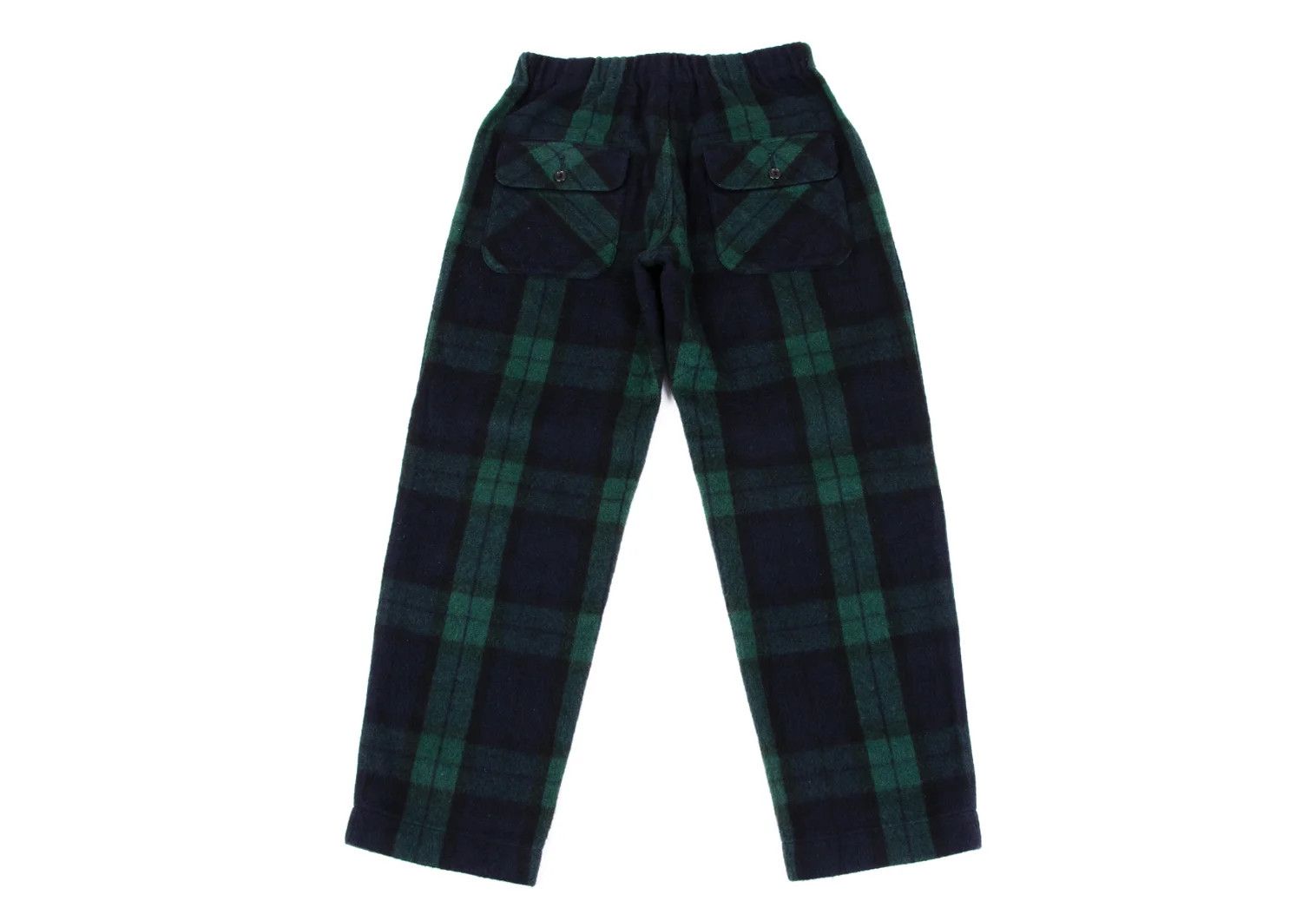 Ganryu Wool-Poly Check Bush Pants in Green Navy Size S Size US 36 / EU 52 - 9 Thumbnail