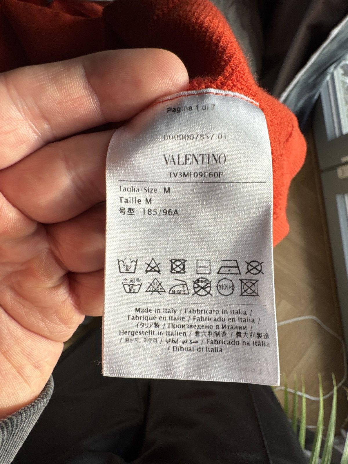 Designer × Valentino Valentino Orange Saturn hoodie Size US M / EU 48-50 / 2 - 7 Thumbnail