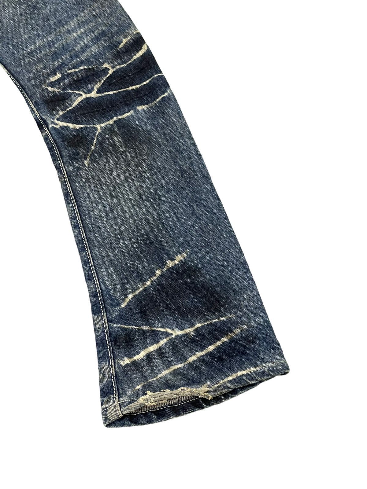 BUFFALO BOBS Flare Jeans Johnny Wolf Curv Leg Distress Low Rise Slim 8🟦1 Size US 30 / EU 46 - 14 Thumbnail
