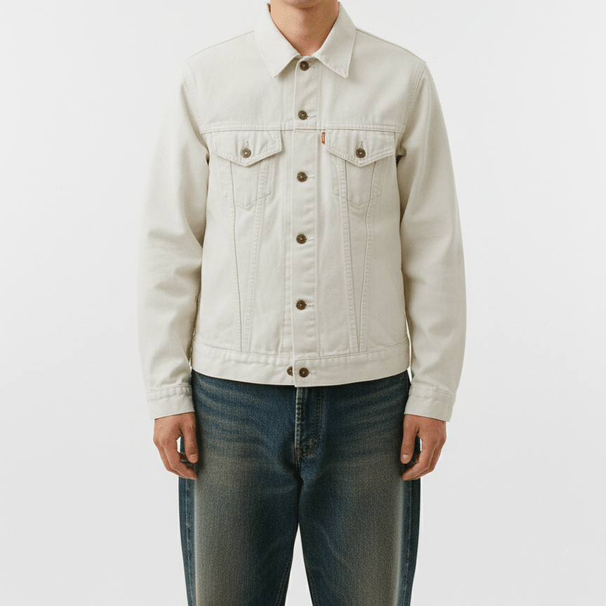 Edwin Vintage Edwin Plain Truckers Denim Jacket Outerwear Size US L / EU 52-54 / 3 - 1 Thumbnail
