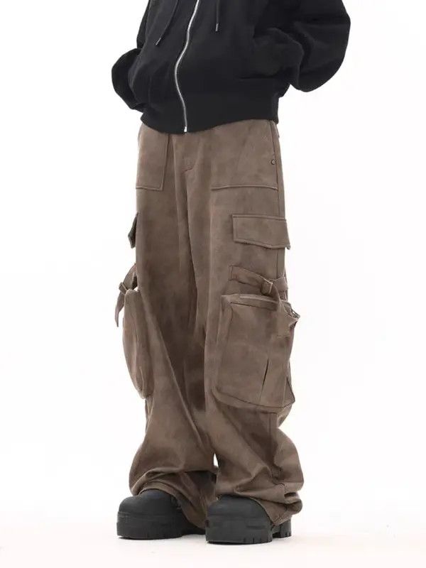 VIBE Retro Wasteland Maillard Cargo Casual Pants Size US 32 / EU 48 - 5 Thumbnail