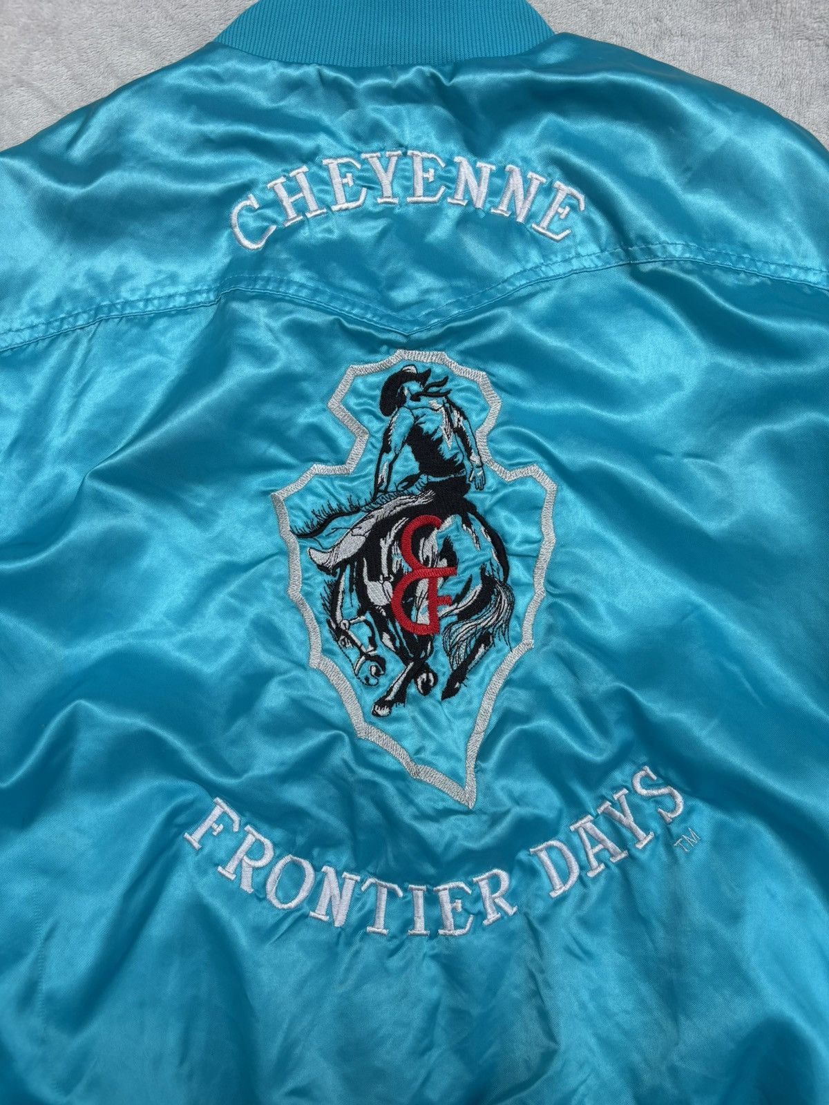 Vintage 80s Cheyenne Frontier Days Bomber Jacket Size US L / EU 52-54 / 3 - 2 Thumbnail