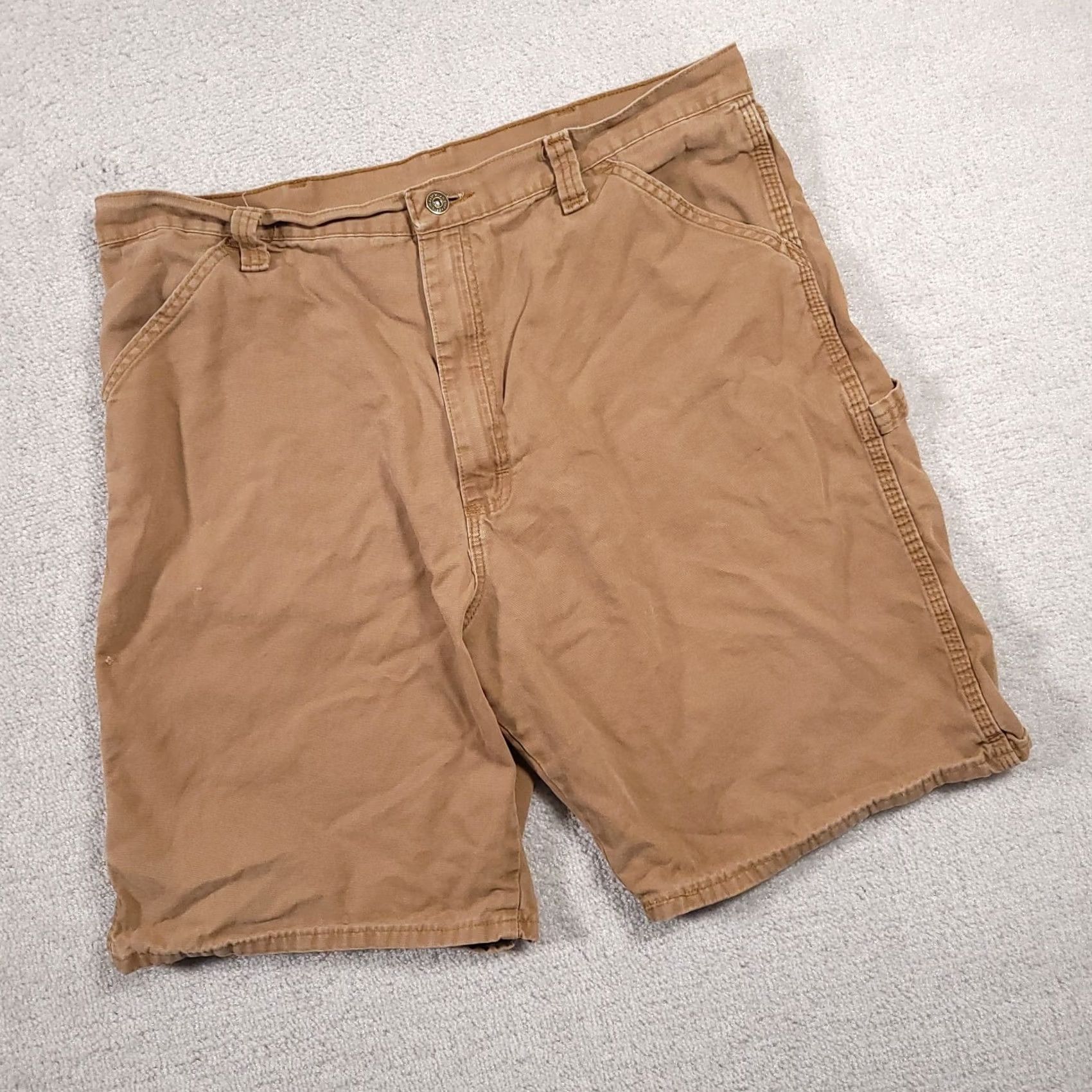 Wrangler Wrangler Shorts Mens 38 Dark Khaki Carpenter Utility Work Pockets Hammer Loop Size US 36 / EU 52 - 2 Thumbnail