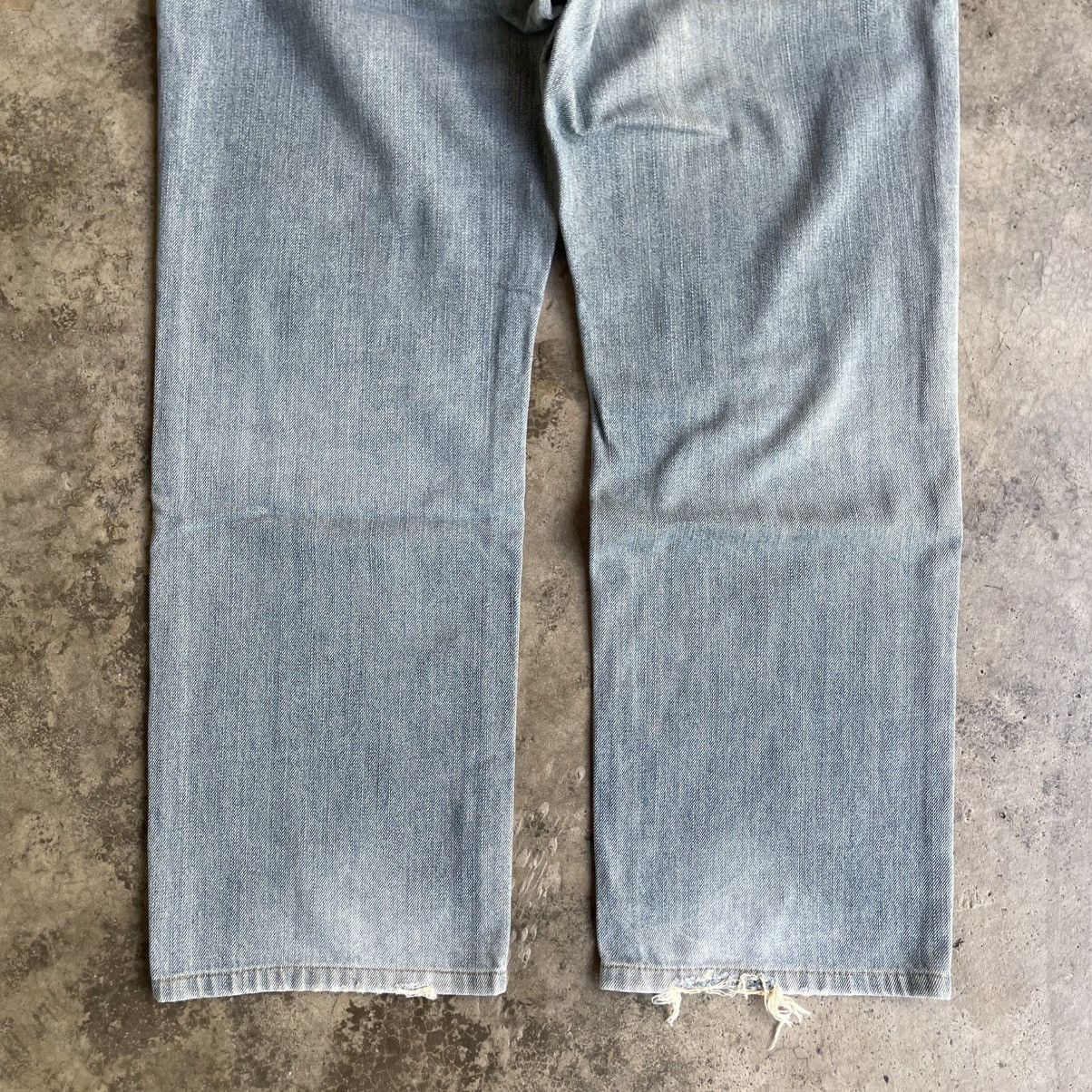 Edwin 🔥Vintage Edwin 403 Stoned Washed Distress Denim Jeans Size US 35 - 6 Thumbnail