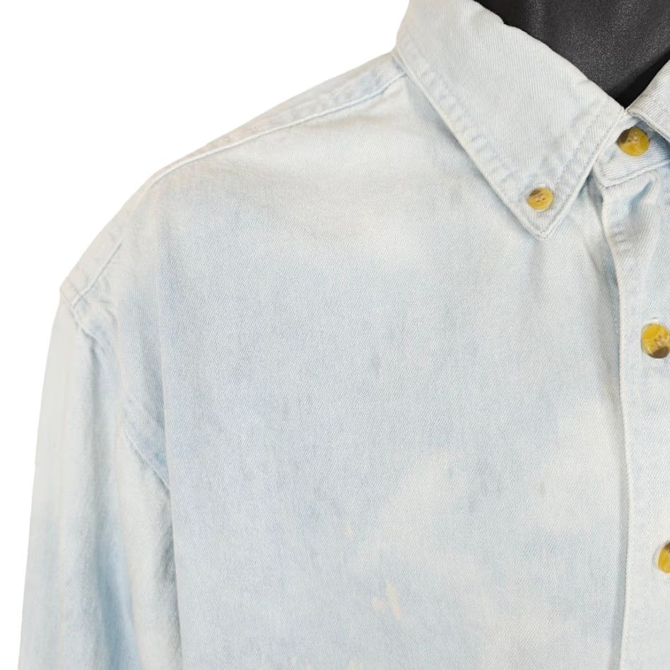 Vintage VINTAGE All Sport Denim Shirt Mens Large Blue 90s New Orleans Travel Shirt Mens Size Large Blue 90s NOLA Bourbon Street Denim Shirt Mens Size US L / EU 52-54 / 3 - 3 Thumbnail