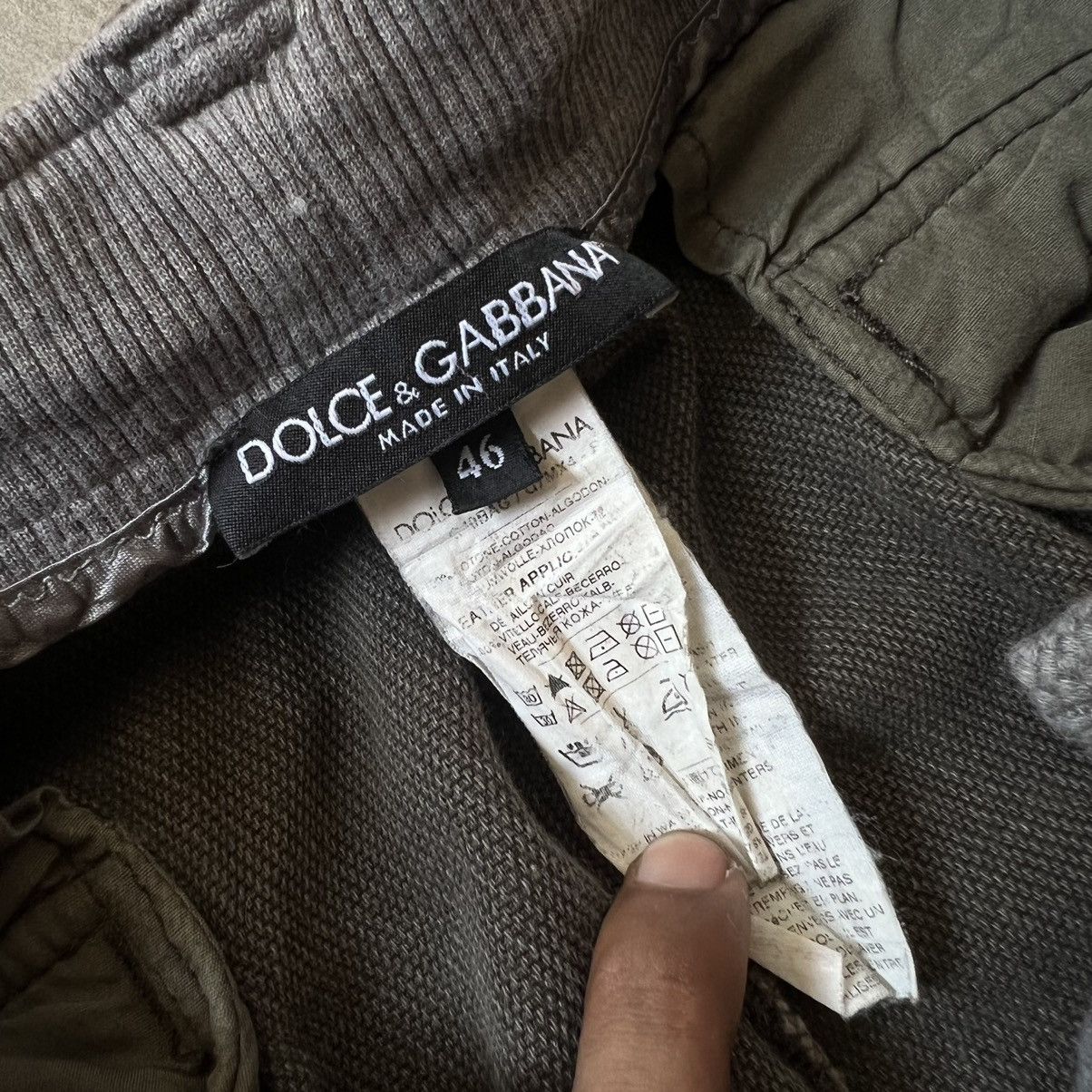 Dolce & Gabbana Dolce & Gabbana Cargo Button Fly Canvas Pants Size US 35 - 8 Thumbnail