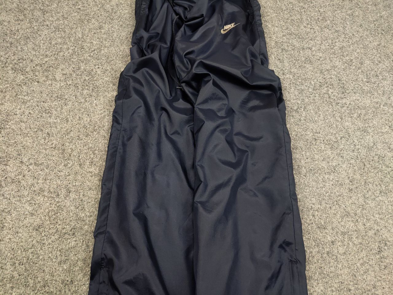 Nike Vintage 90s Nike Navy Nylon Track Pants Y2K Rare Retro Hype Size US 36 / EU 52 - 6 Thumbnail