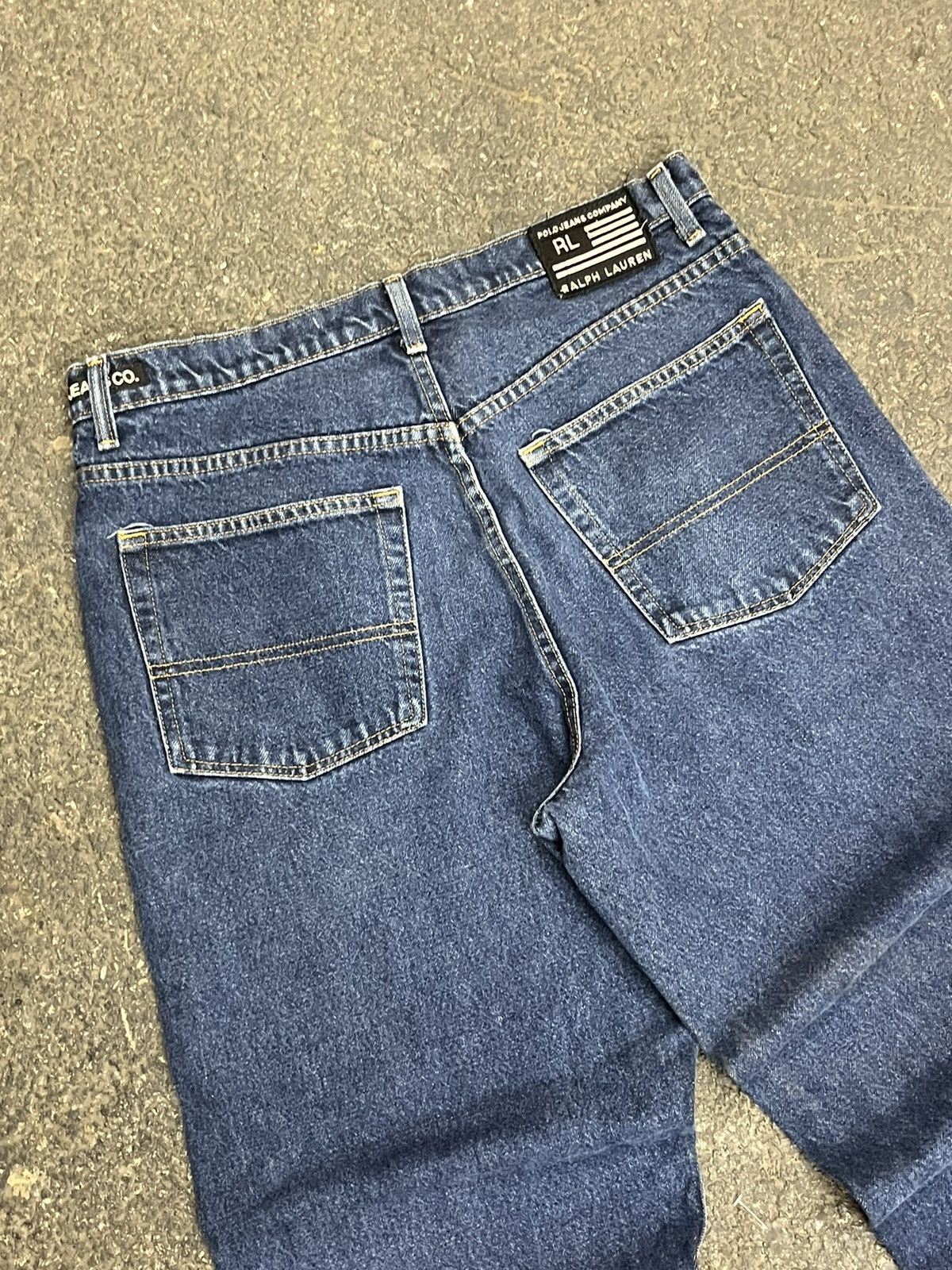 Polo Ralph Lauren × Vintage Polo Ralph Lauren denim jeans baggy fit y2k streetwear hype Size US 34 / EU 50 - 3 Thumbnail