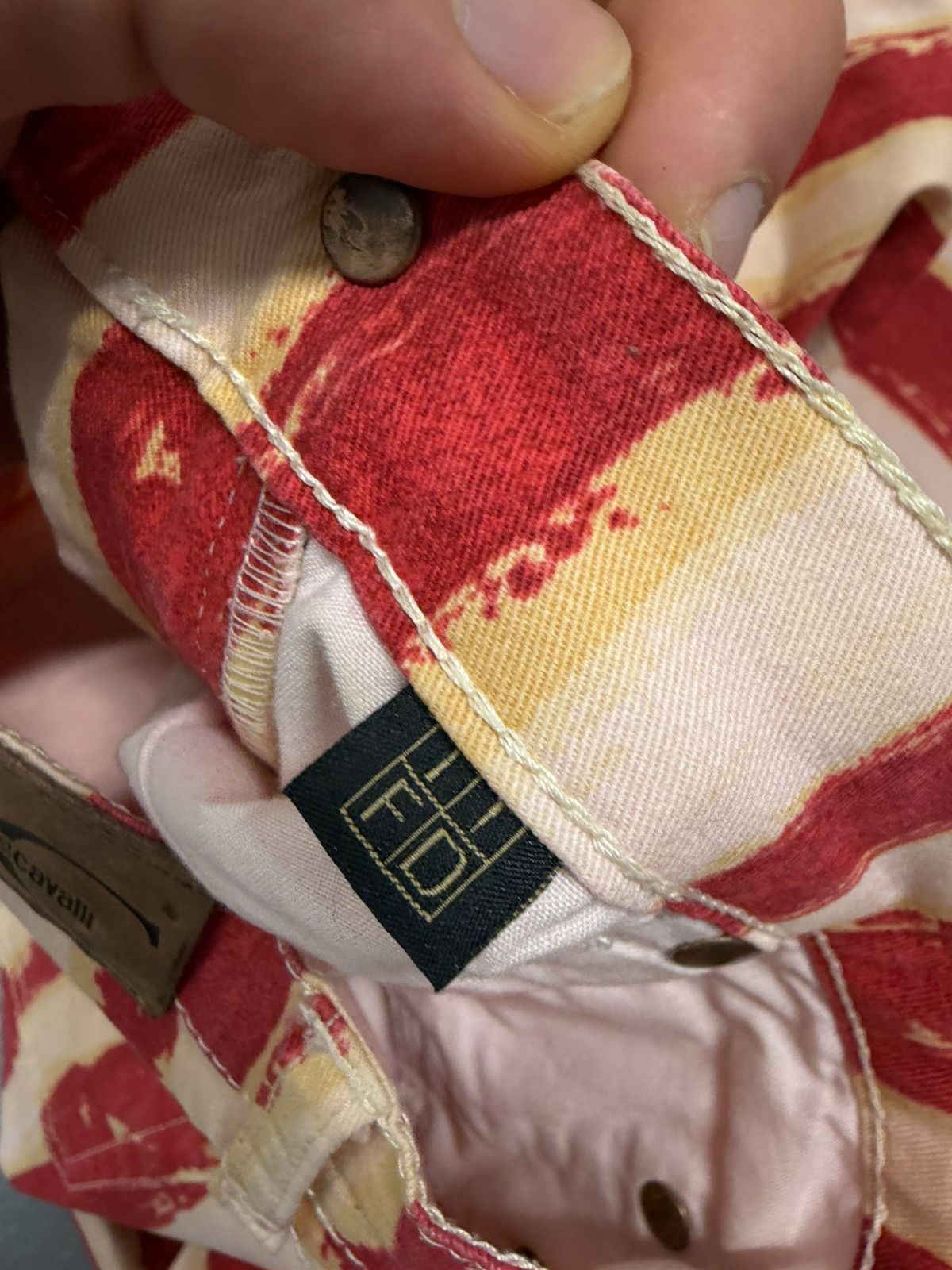 Just Cavalli Vintage Just Cavalli Stripe Overprinted Jeans Size 26" / US 2 / IT 38 - 10 Thumbnail
