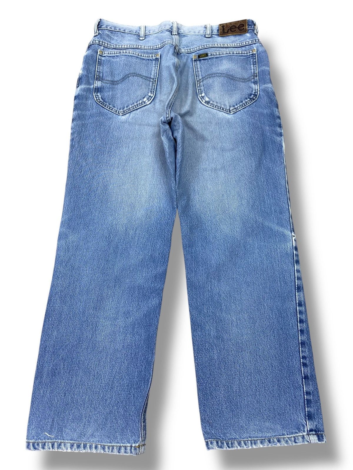 Lee Lee Brand Ripped Whiskers Style Loose Jeans Size US 32 / EU 48 - 3 Thumbnail