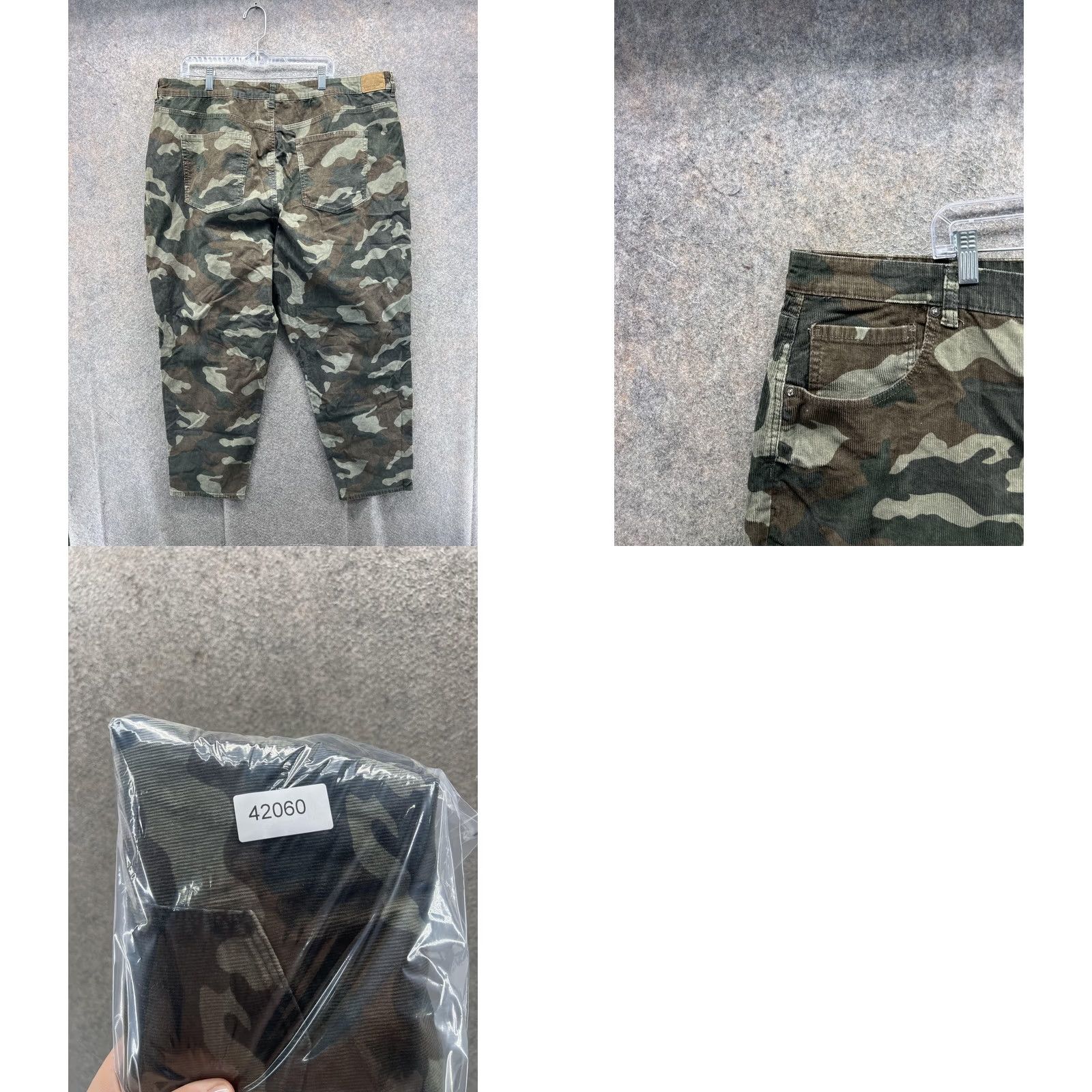 American Eagle Outfitters VINTAGE American Eagle Outfitters Pants Womens 24 Camo Corduroy Straight Leg Chino Size 42" / US 20 - 8 Thumbnail