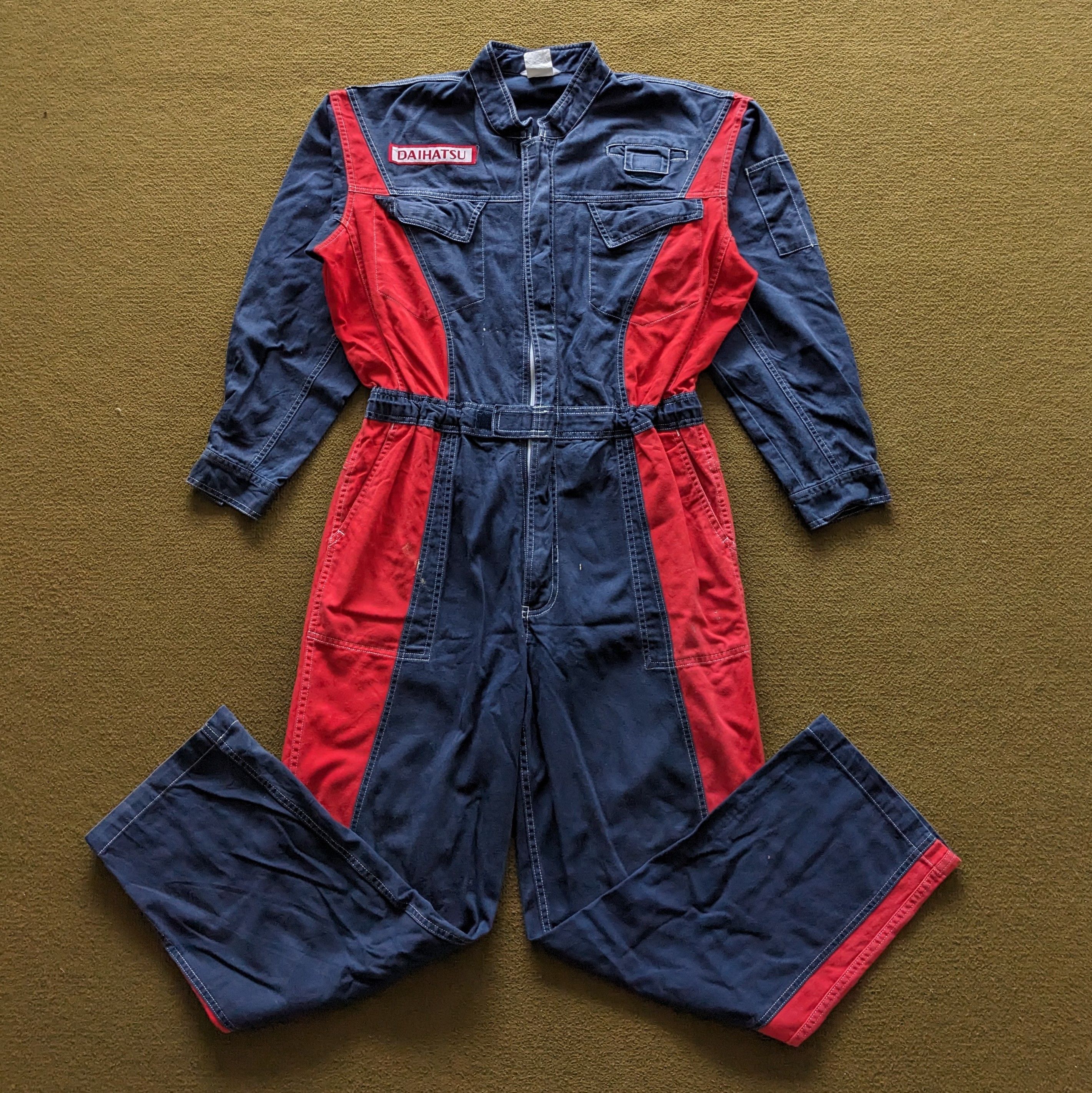 Vintage Vintage DAIHATSU Motorsports Racing Coverall Workwear Jacket Size US XL / EU 56 / 4 - 4 Thumbnail