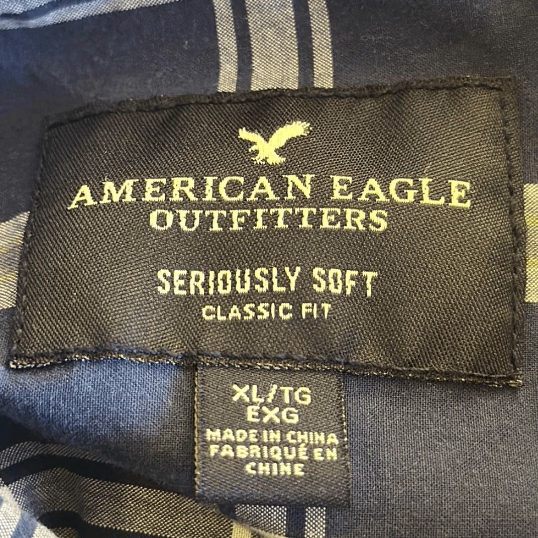 American Eagle Outfitters American Eagle Men’s Plaid Button Down Shirt XL Classic Fit Seriously Soft Size US XL / EU 56 / 4 - 5 Thumbnail