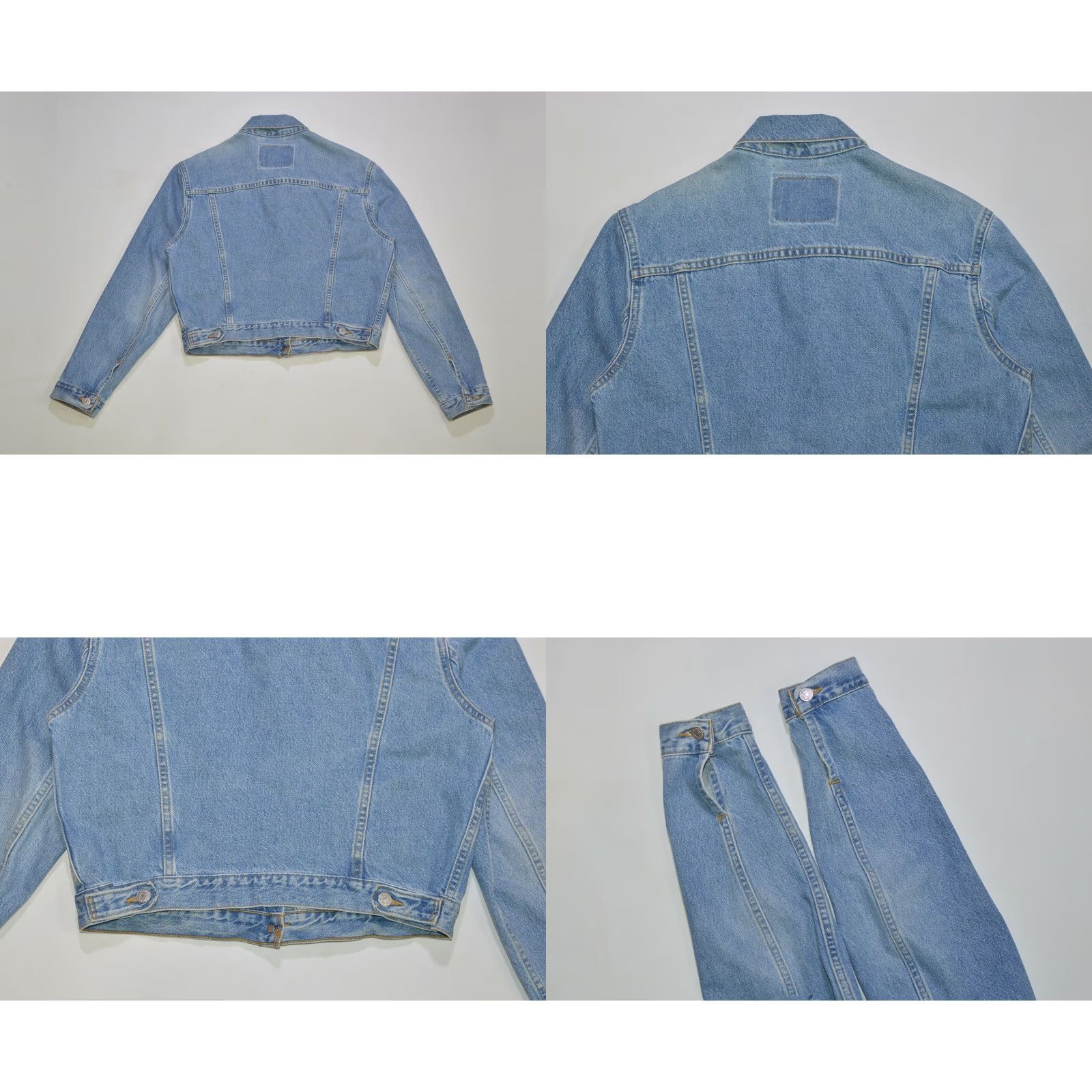 Levi's VINTAGE Levi's Denim Jacket Wmns L Blue 1990s Size L / US 10 / IT 46 - 8 Thumbnail