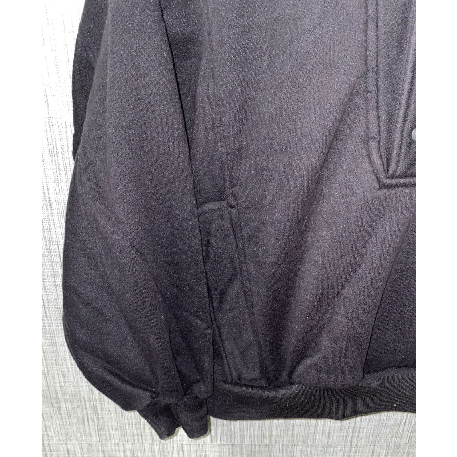 The North Face The North Face Mens Black Fleece Lined 1/2 Button Shawl Neck Jacket Size L Size US L / EU 52-54 / 3 - 3 Thumbnail