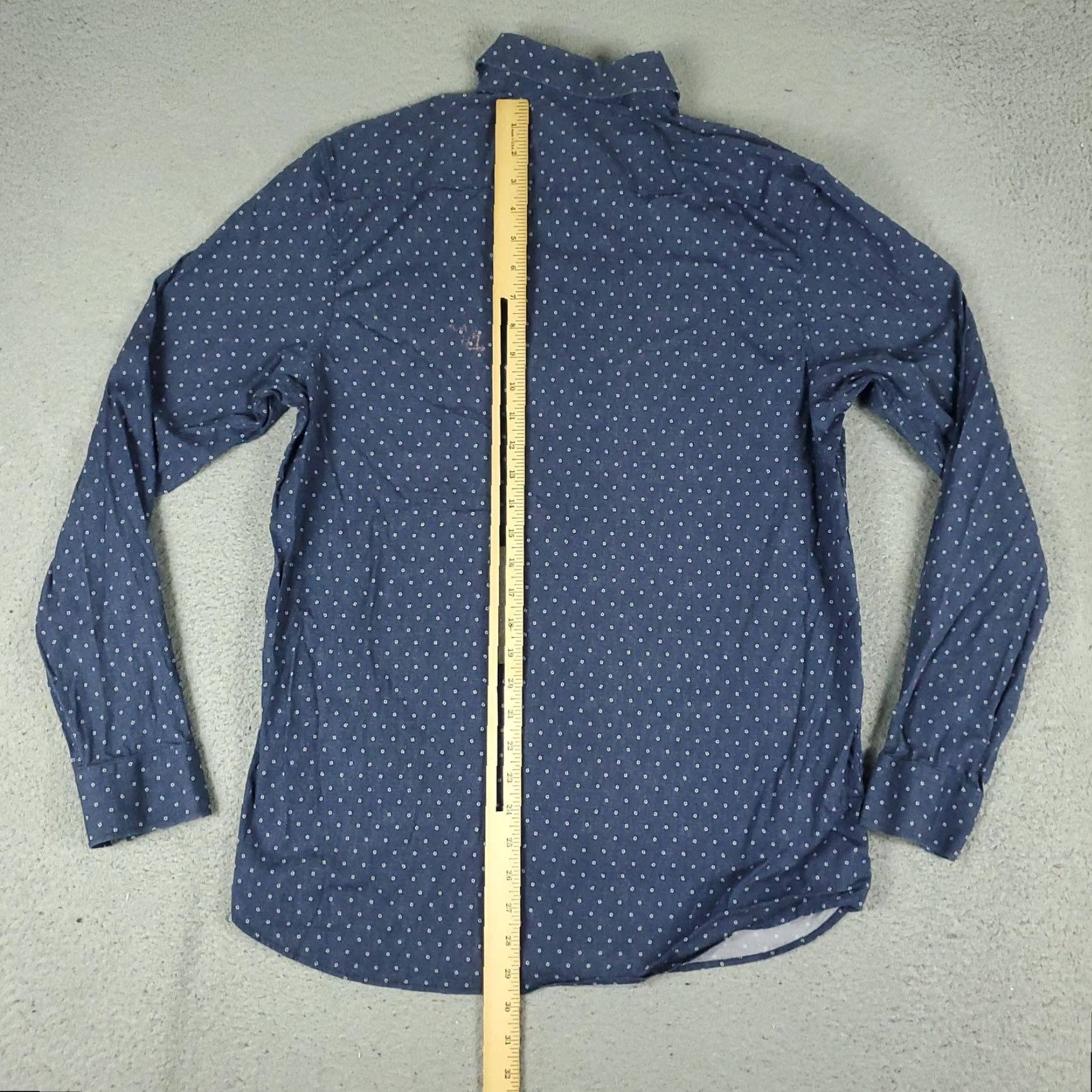 Ted Baker TED BAKER Button-Up Shirt Mens Large Blue Geometric Long Sleeve Casual Size US L / EU 52-54 / 3 - 3 Thumbnail
