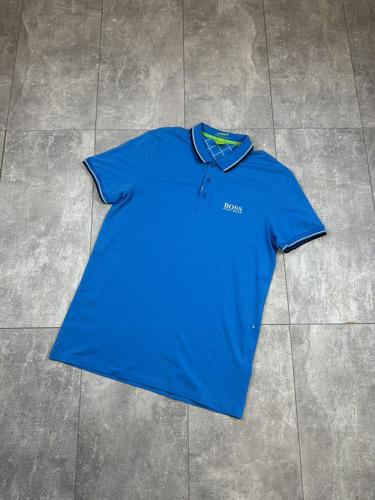 Hugo Boss Blue Basic Hugo Boss Polo Size US L / EU 52-54 / 3 - 1 Thumbnail