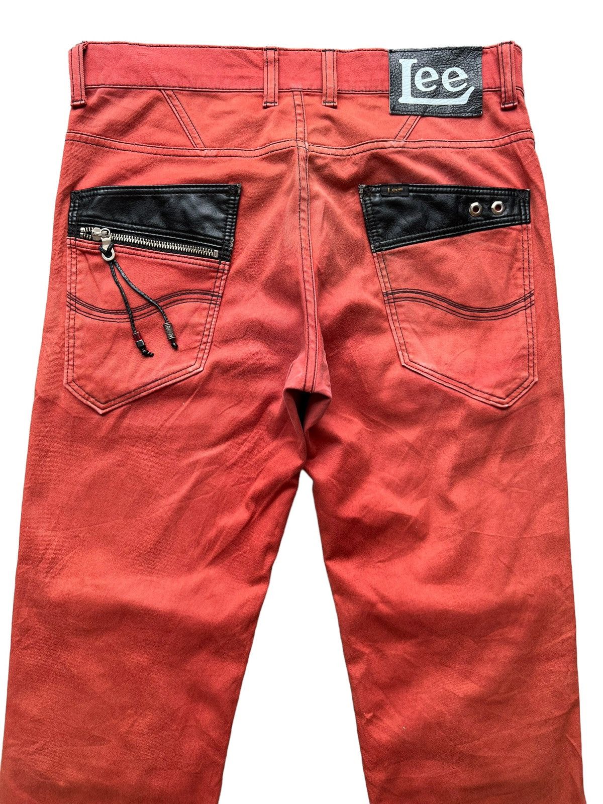 Lee Lee Multipocket Tactical Bondage Red Straight Pants 33x30 Size US 33 - 11 Thumbnail