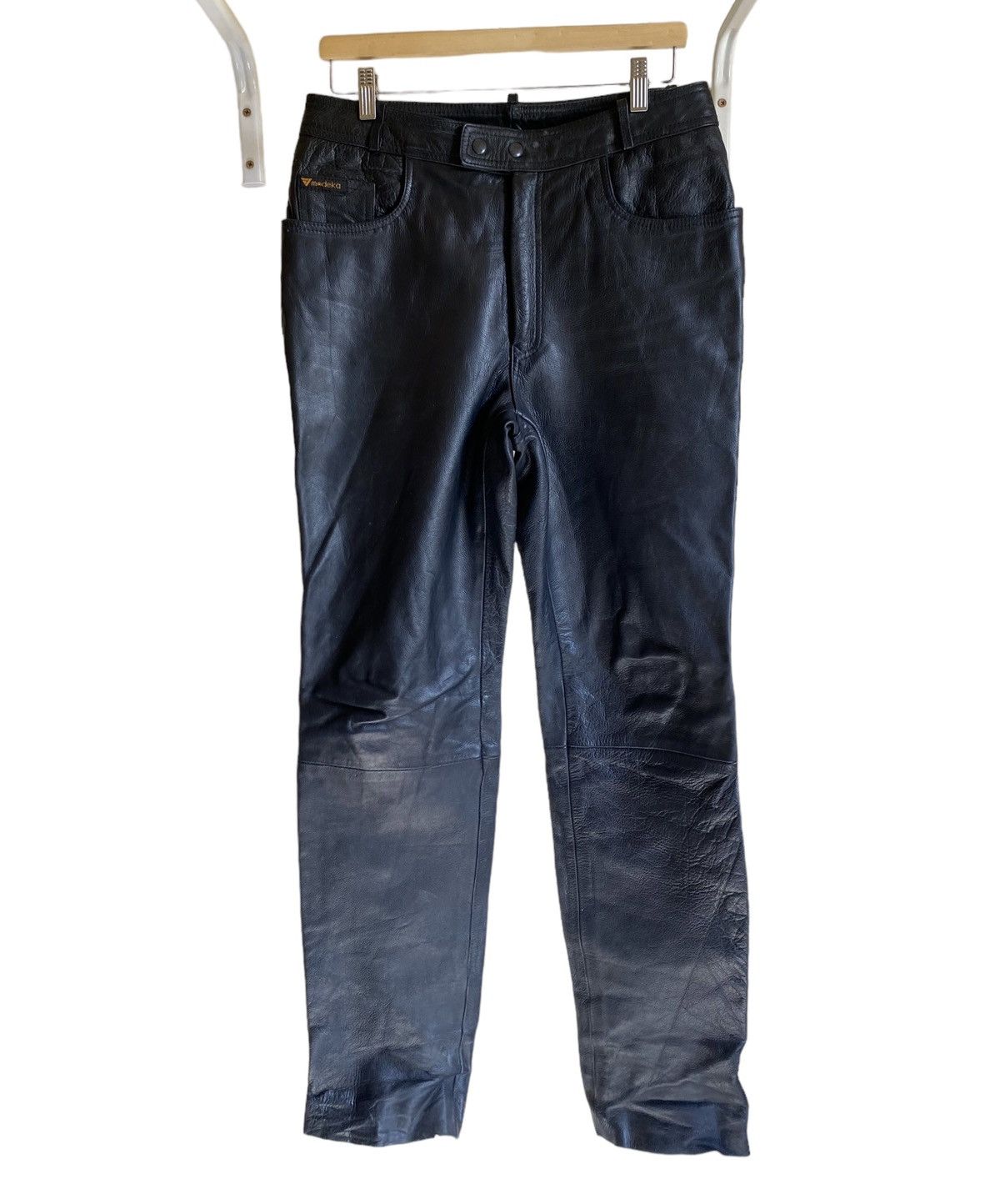 image of Le Grande Bleu L G B x Leather Modeka Leather Pants, Men's (Size 33)