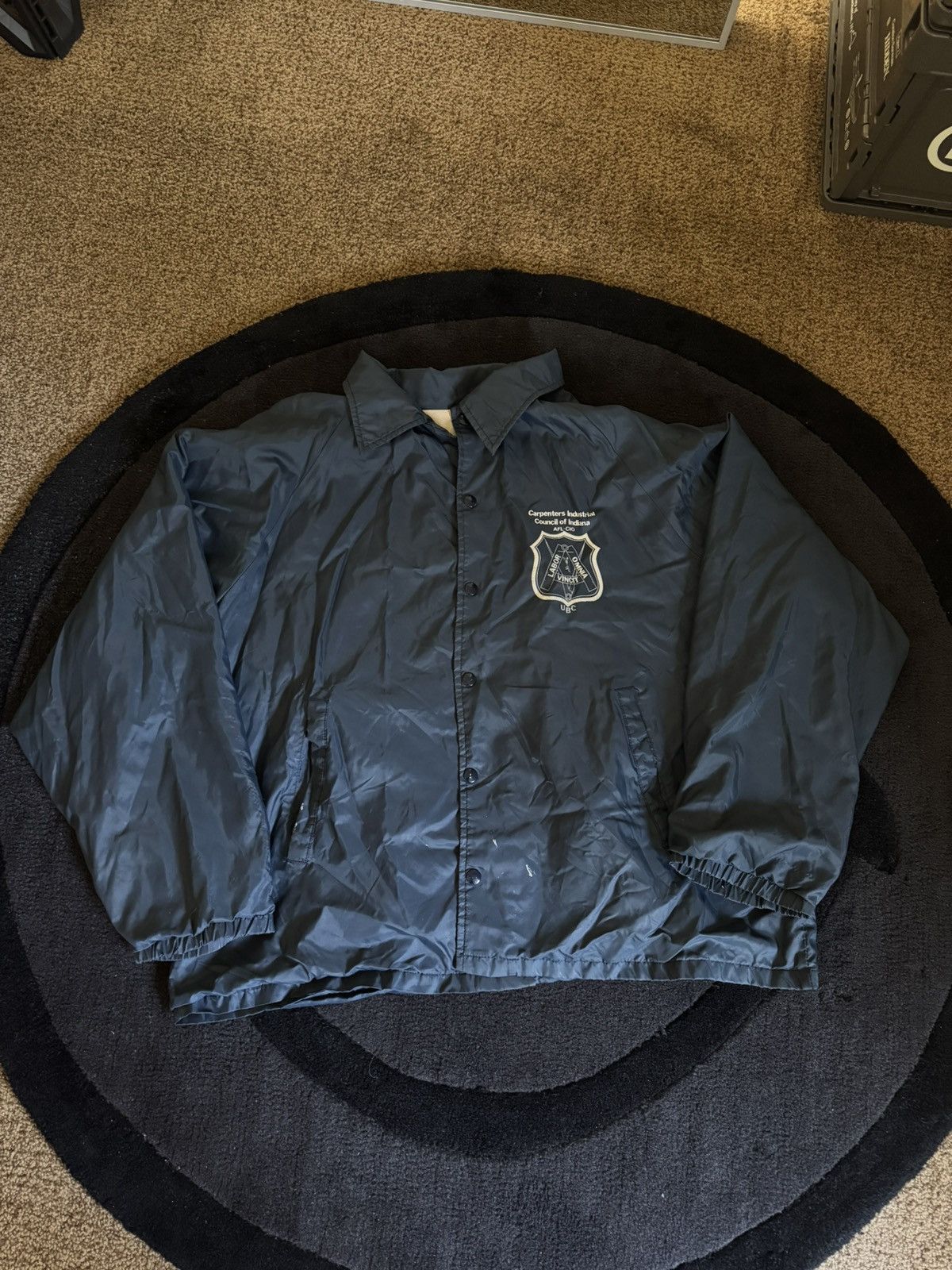 Vintage Rare Helping People Union Coaches Jacket Ref XL Size US XL / EU 56 / 4 - 2 Thumbnail