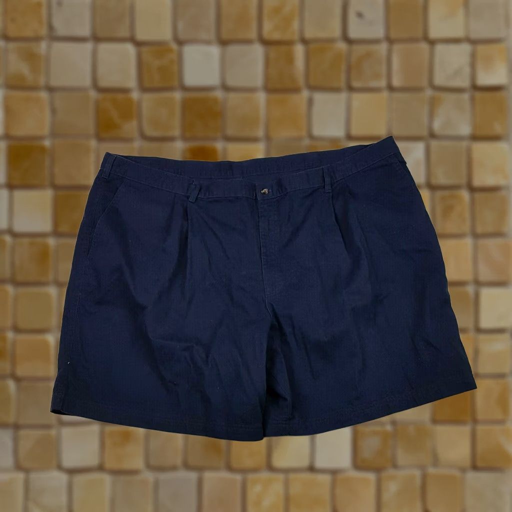 Vintage VTG Woolrich Golf Size 52" Navy Blue Big & Tall Chino Tennis Dress Shorts Size US 36 / EU 52 - 1 Thumbnail