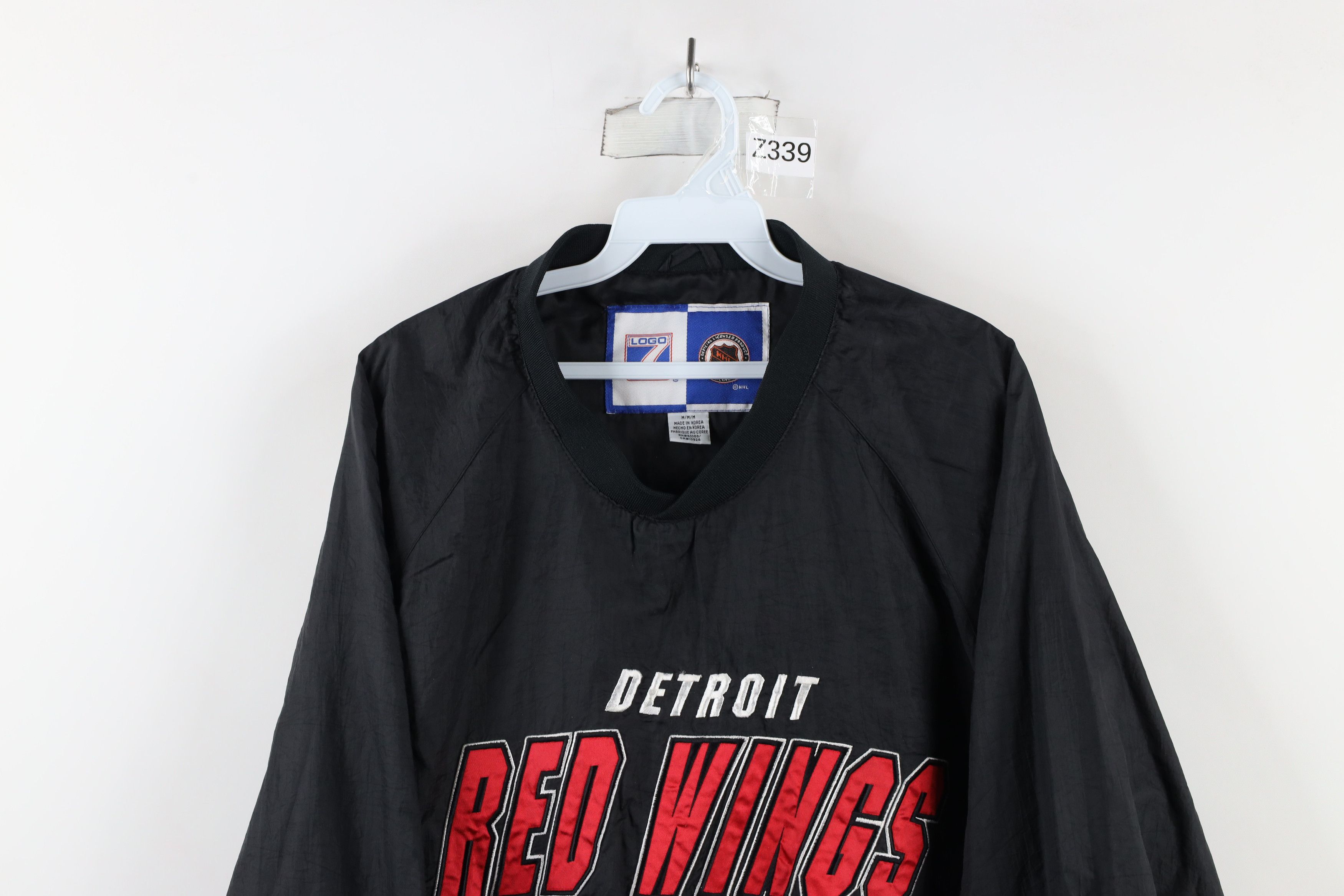 Vintage Vintage 90s Detroit Red Wings Hockey Pullover Jacket Black Size US M / EU 48-50 / 2 - 2 Thumbnail